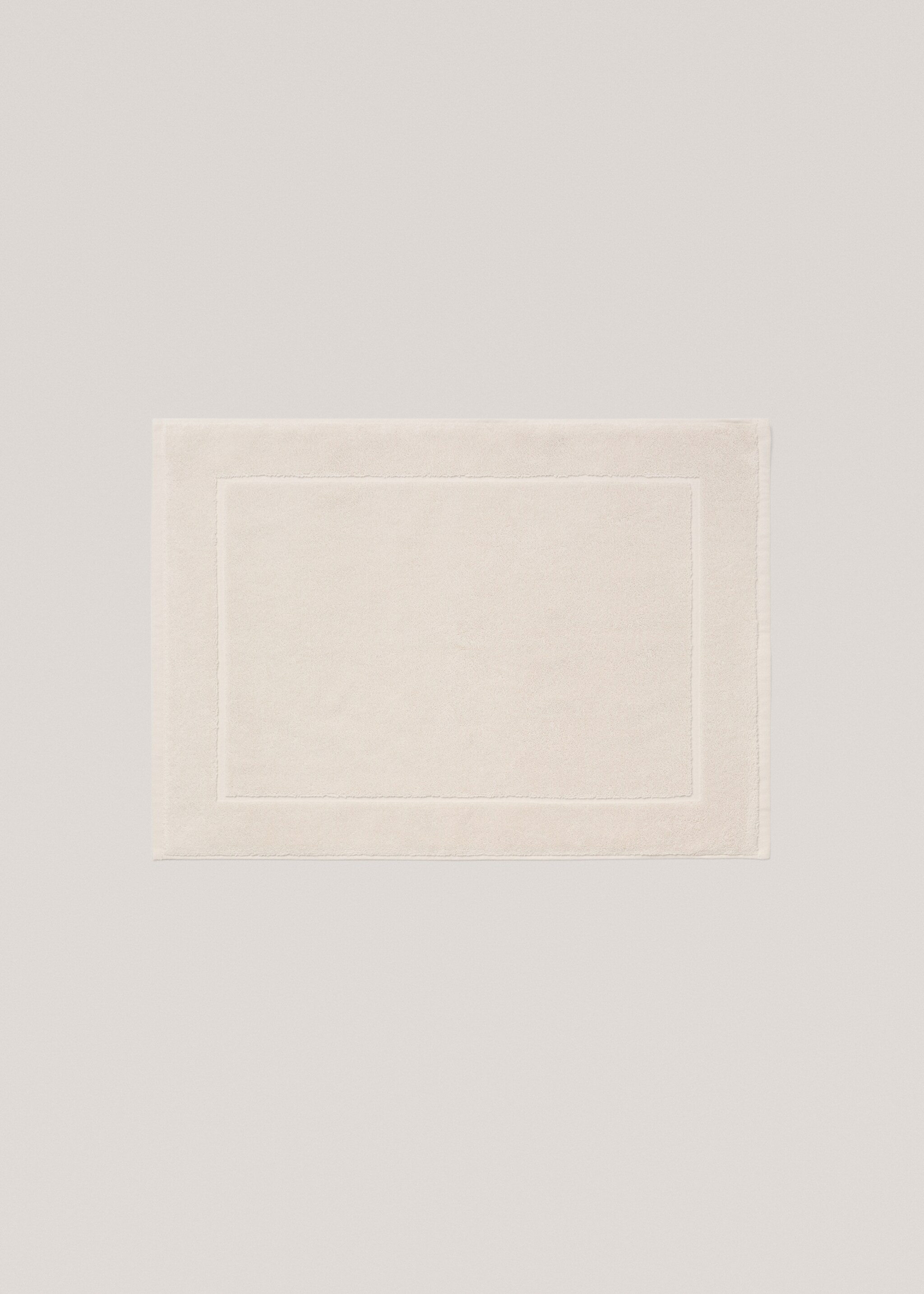 100% cotton bath mat - Article without model, Beige. Ref: 77080632-00.