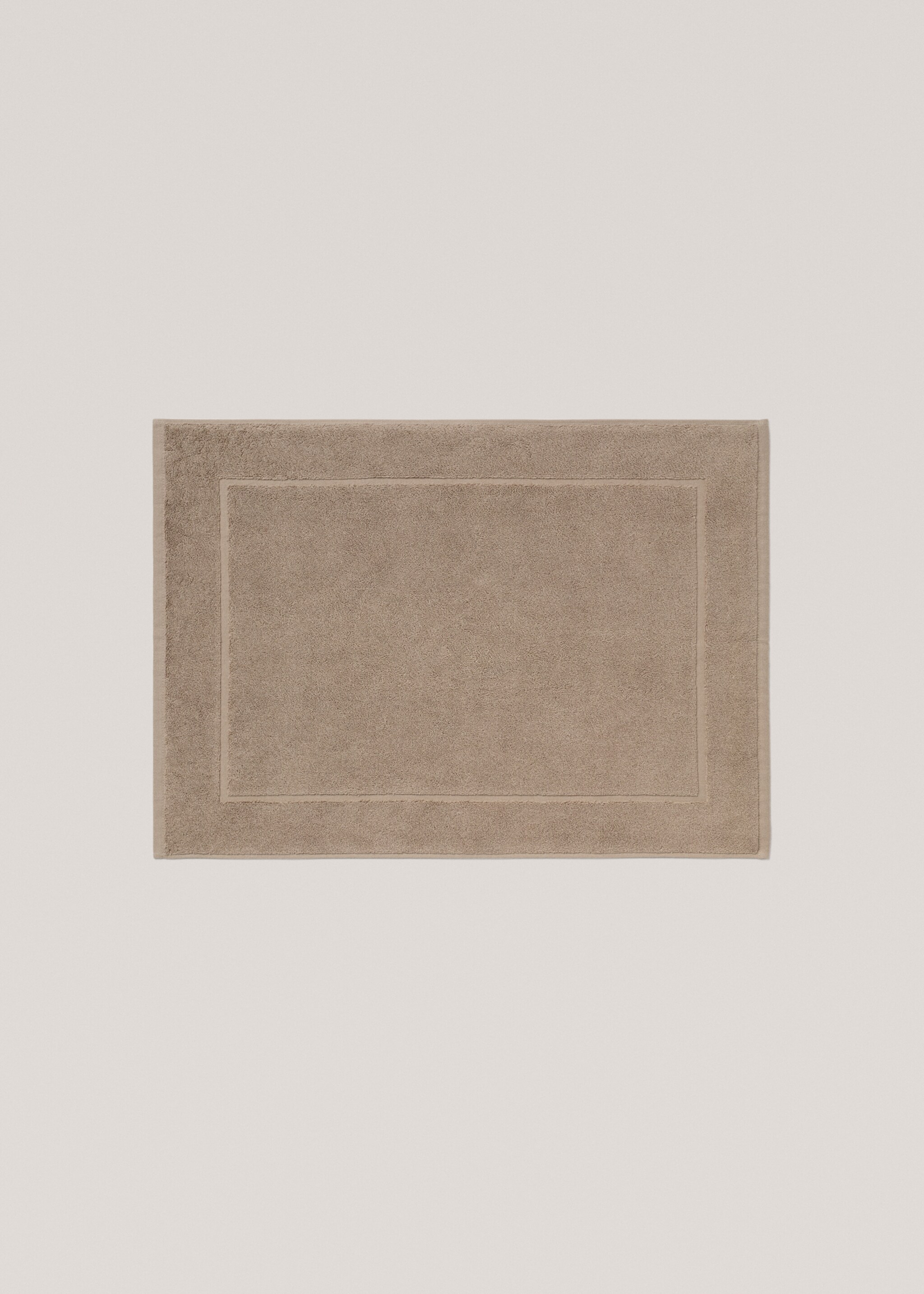 100% cotton bath mat - Article without model, Brown. Ref: 77080632-00.