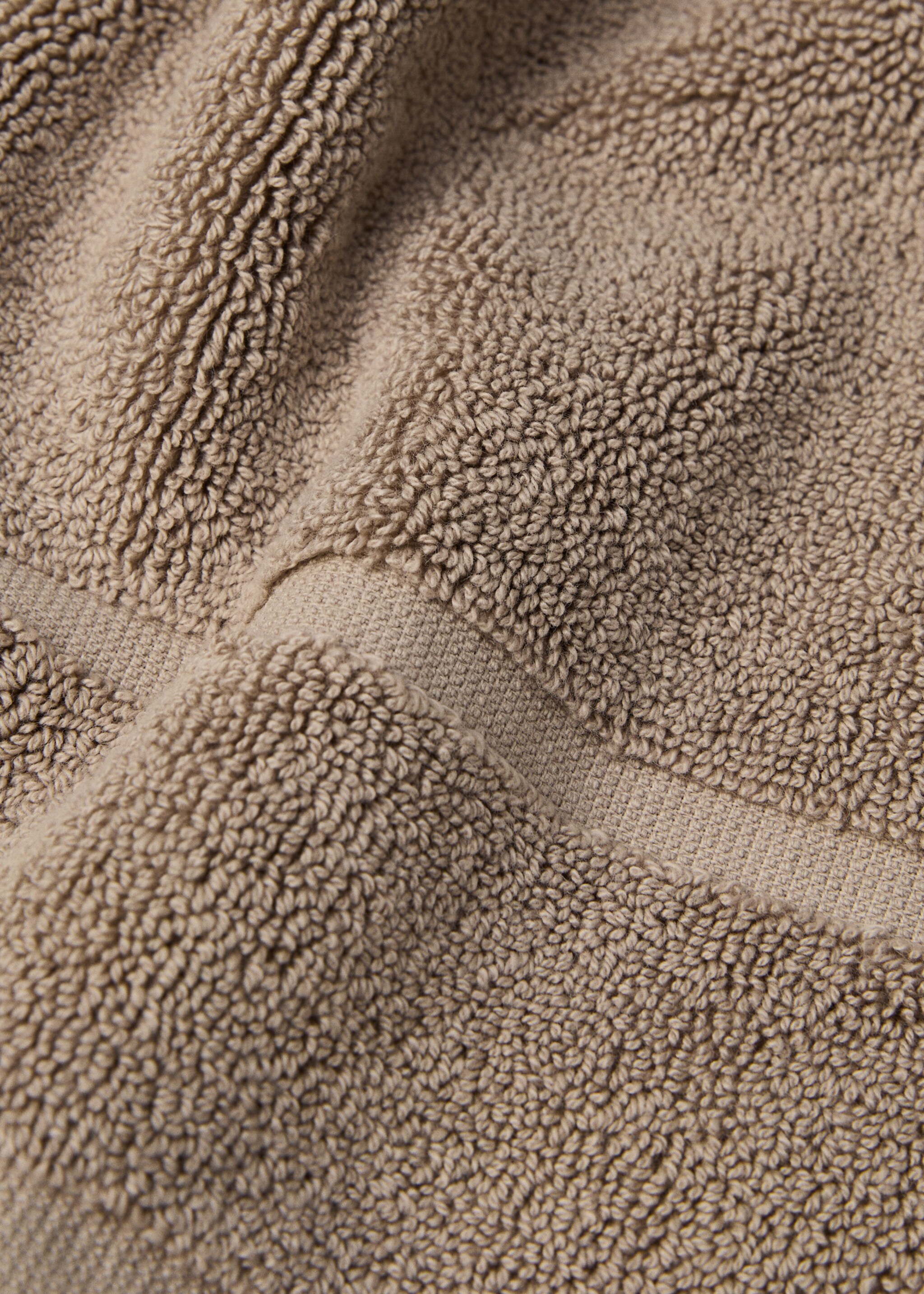 100% cotton bath mat - Details of the article 1, Brown. Ref: 77080632-00.