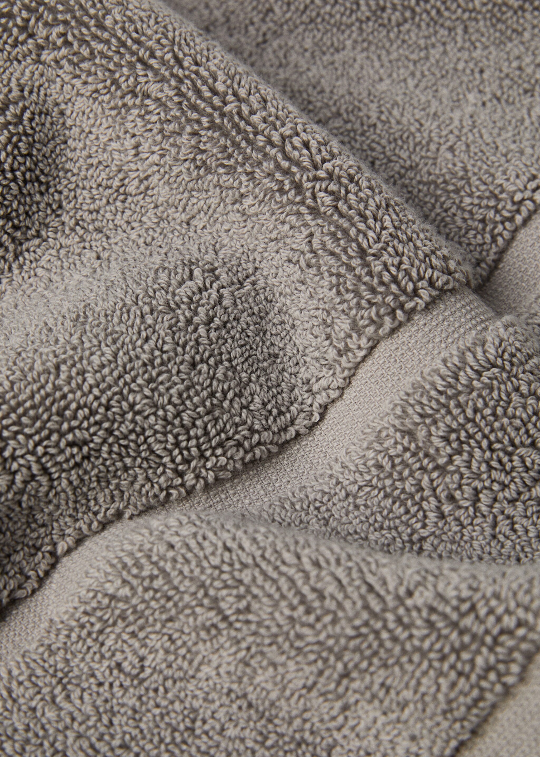 100% cotton bath mat - Details of the article 1, Medium Brown. Ref: 77080632-00.