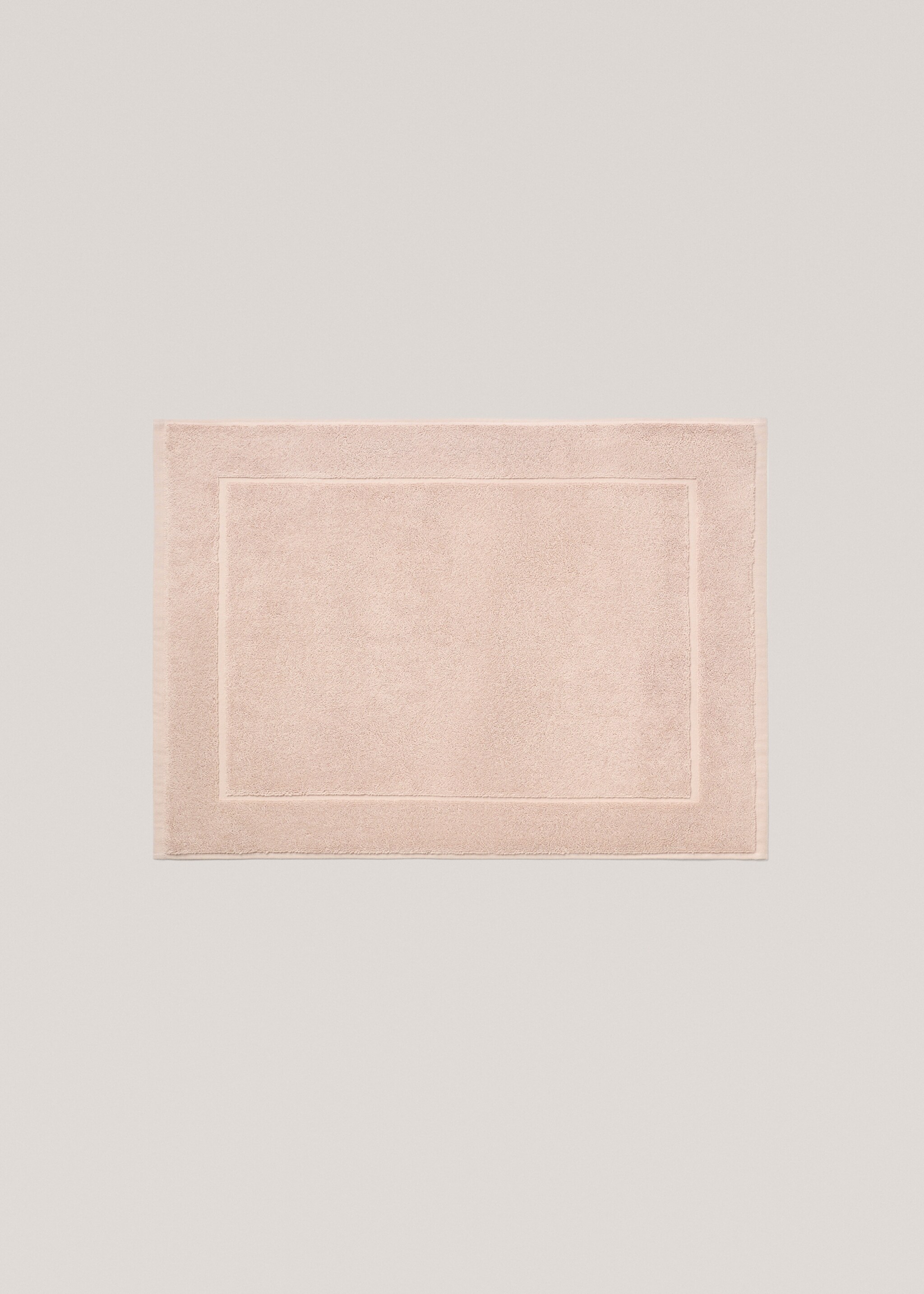100% cotton bath mat - Article without model, Pale Pink. Ref: 77080632-00.