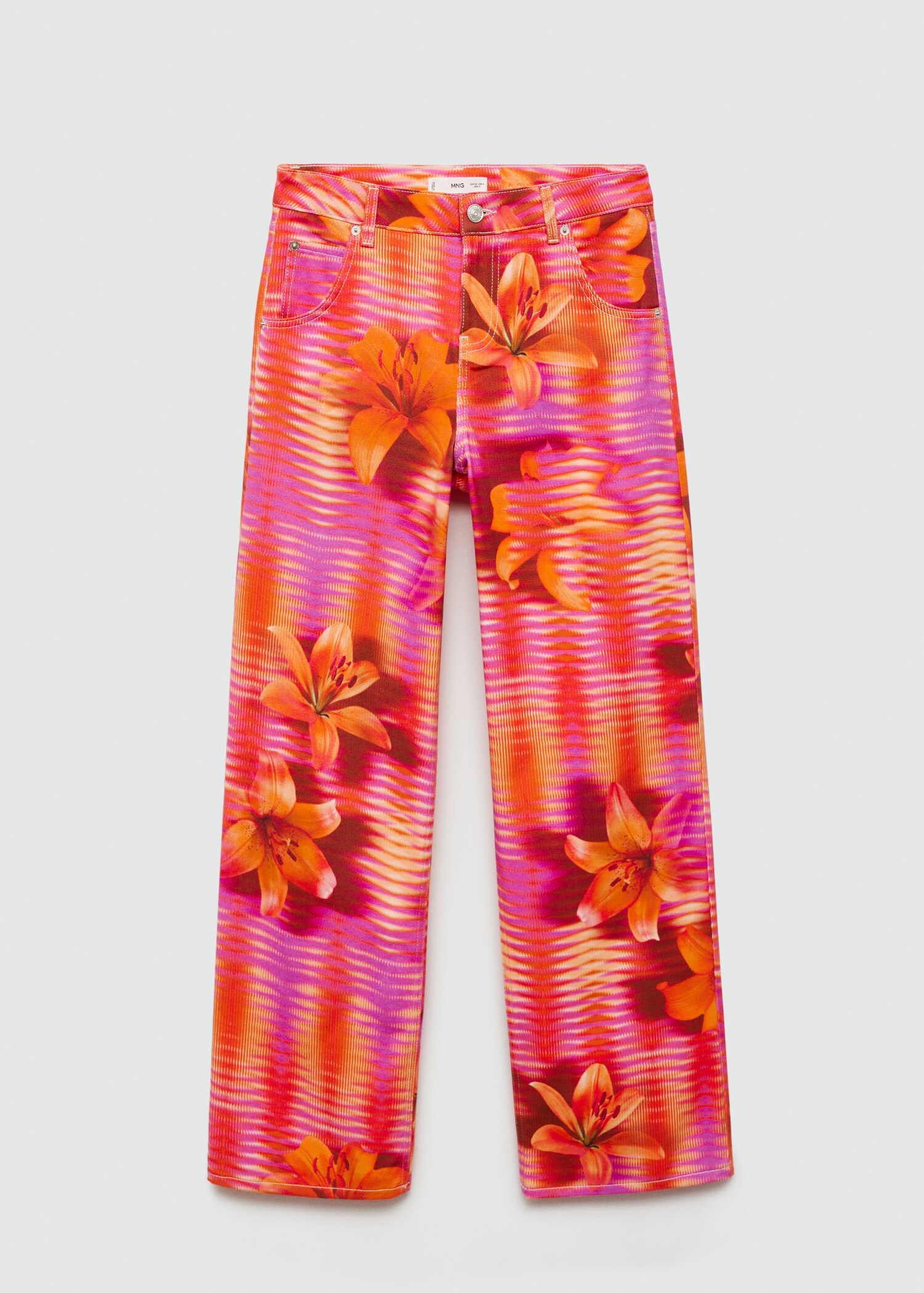 Printed wideleg jeans - Article without model