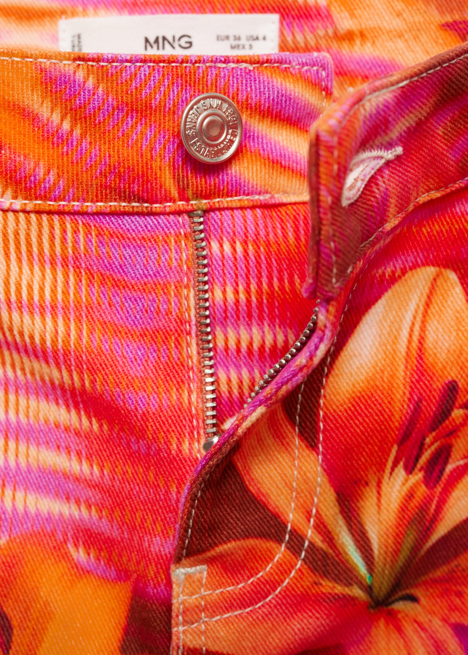 Printed wideleg jeans - Details of the article 8