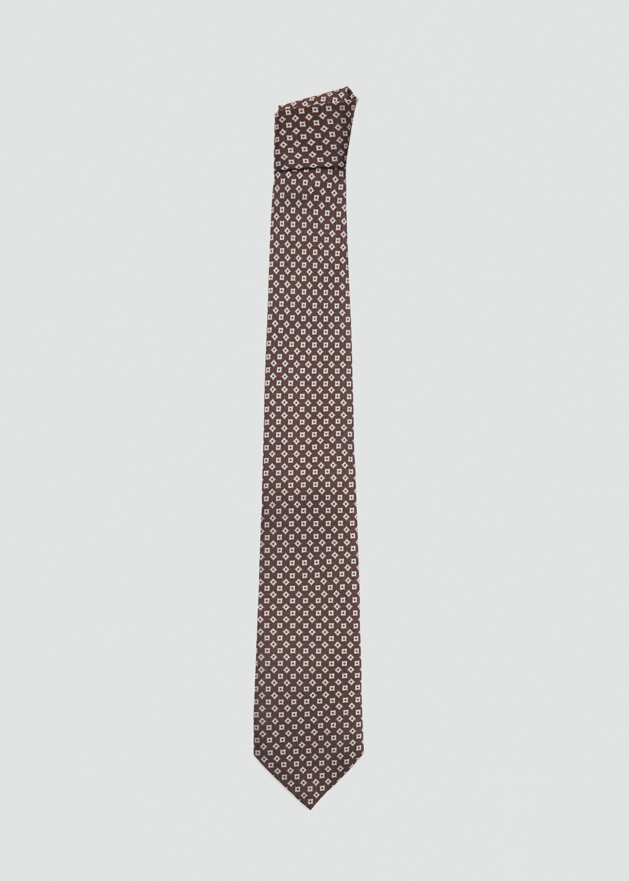 Geometric patterned silk tie - Article without model
