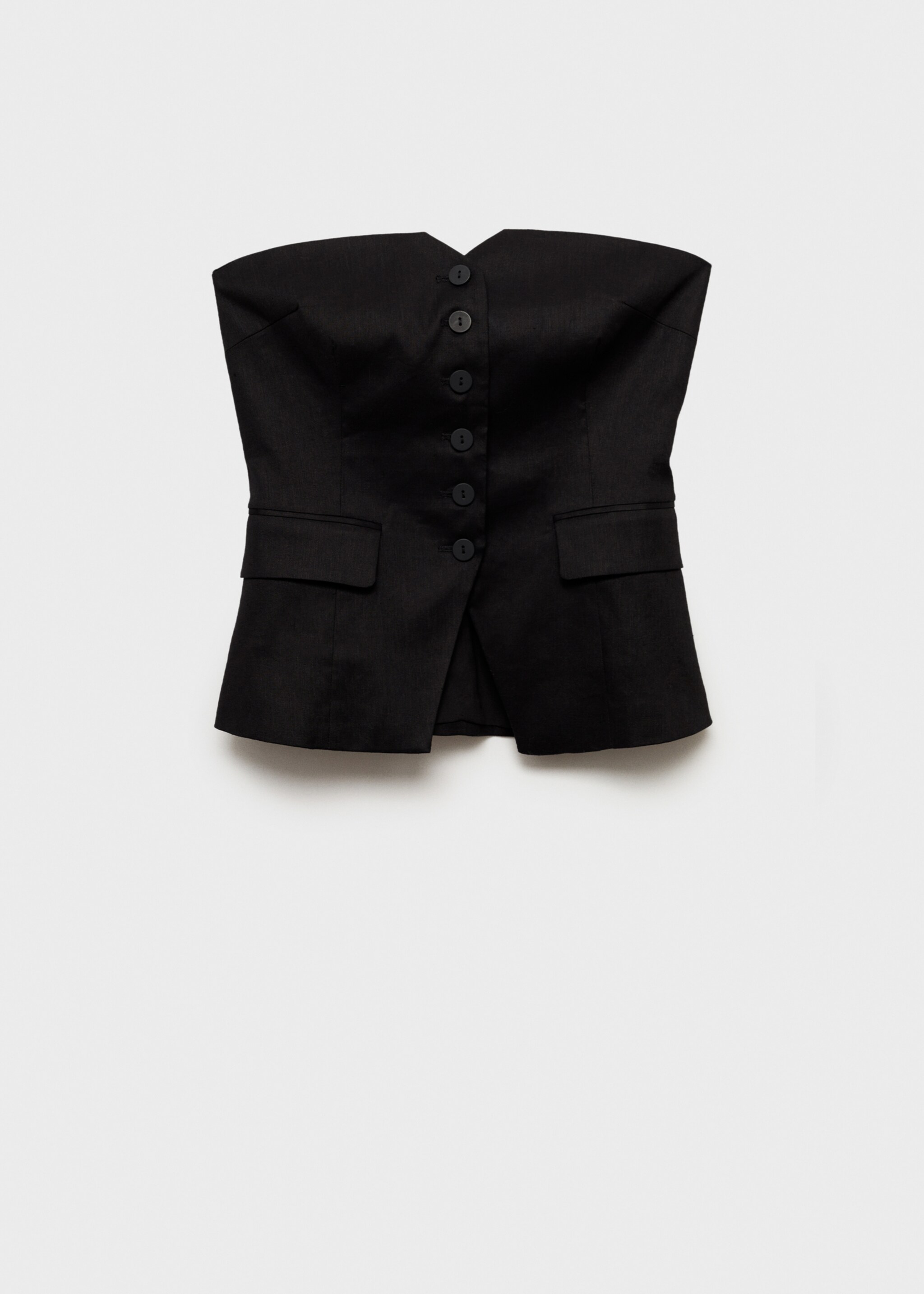 Off-the-shoulder top with buttons - Article without model