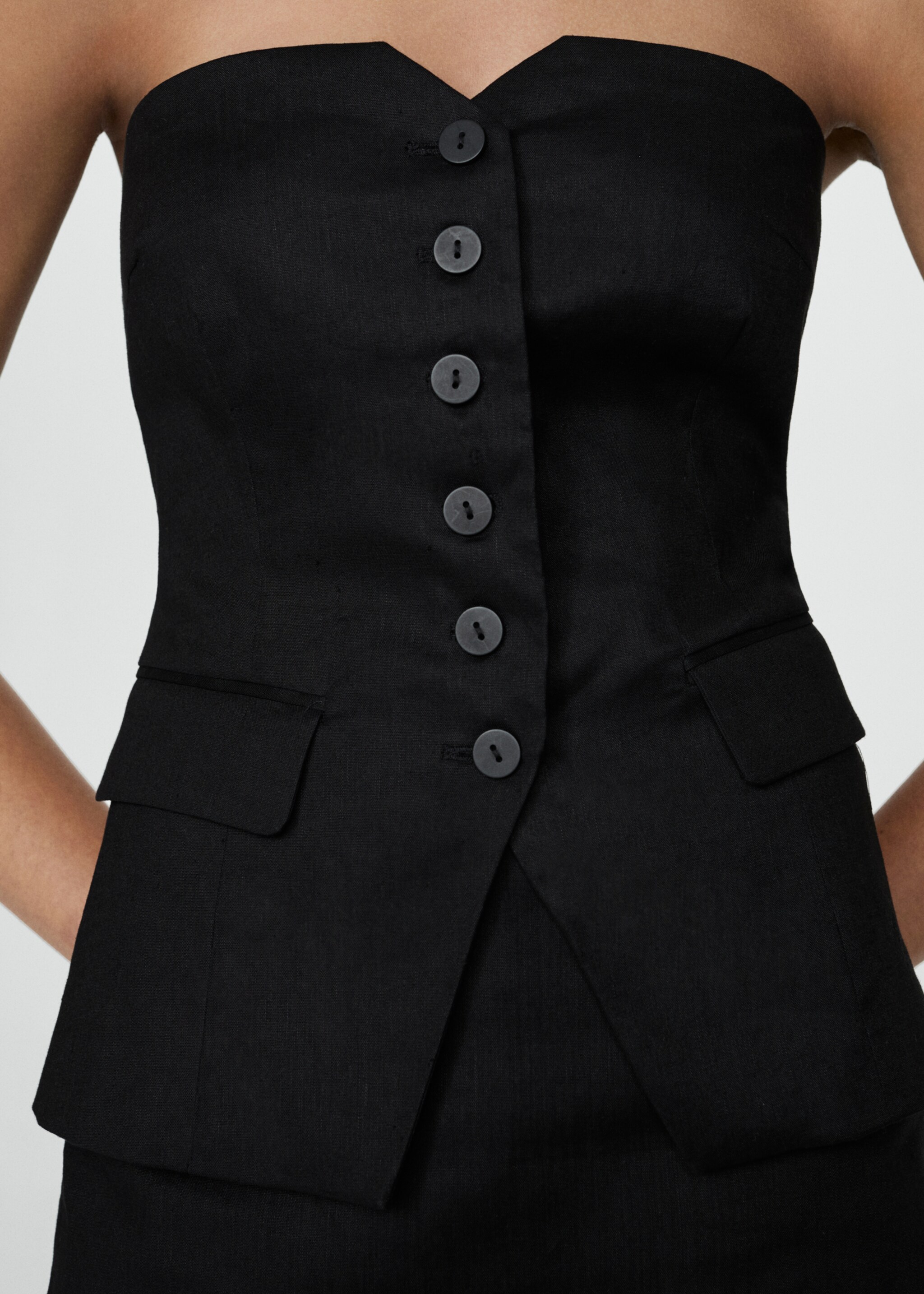 Off-the-shoulder top with buttons - Details of the article 6