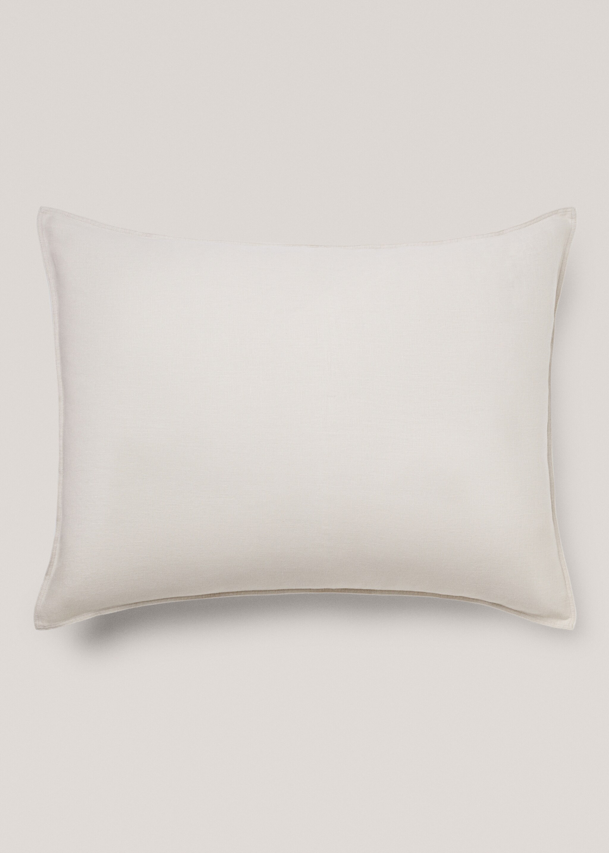 100% linen cushion cover 70x90cm - Article without model, Sand. Ref: 77081013-00.