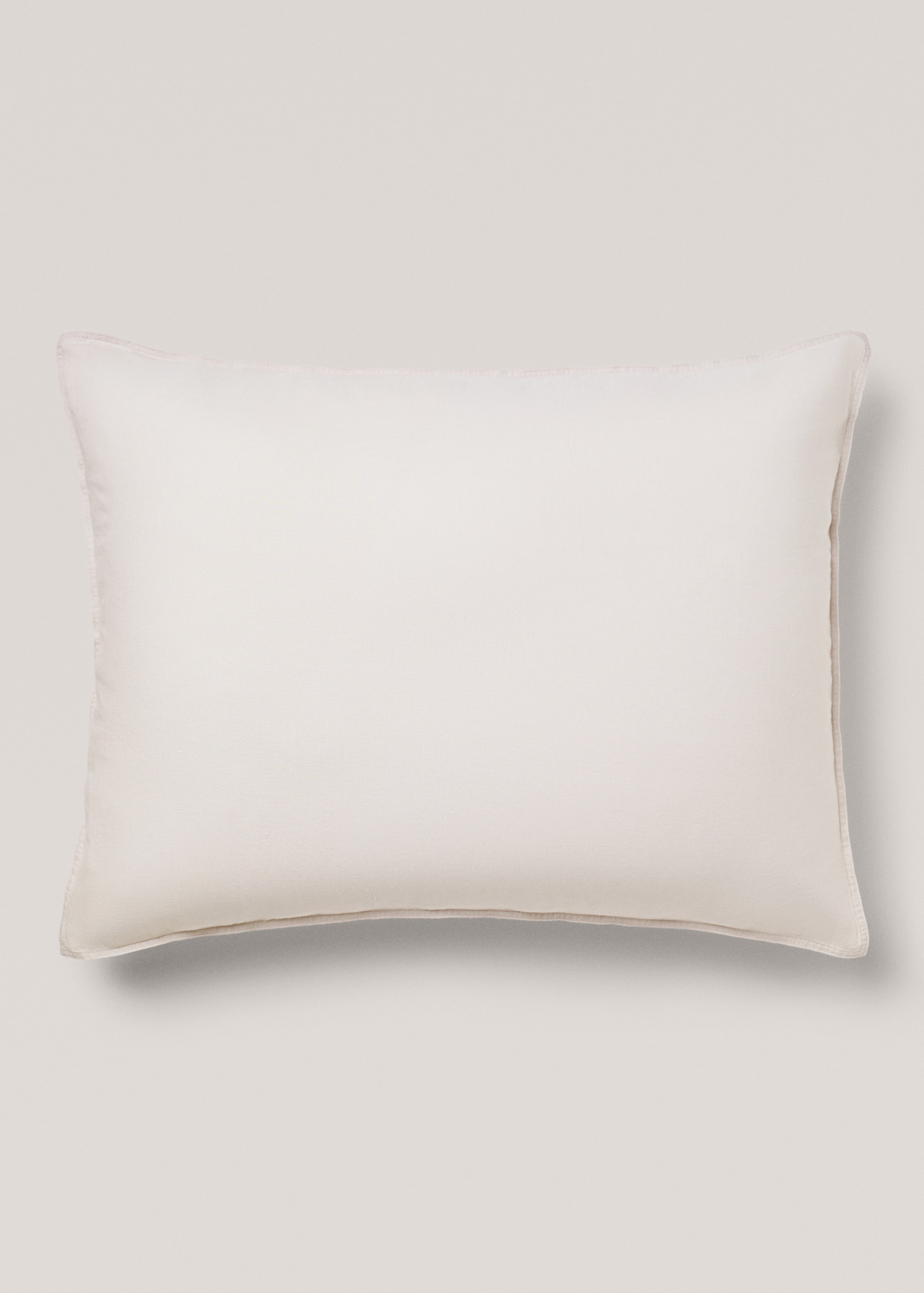 100% linen cushion cover 70x90cm - Article without model, Light Heather Grey. Ref: 77081013-00.