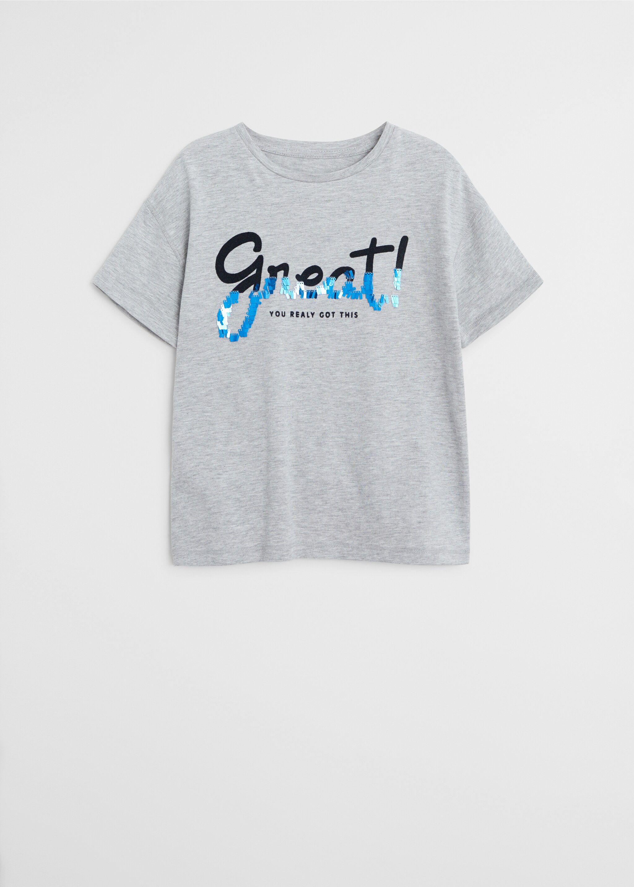 Organic cotton reversible sequins t-shirt - Article without model