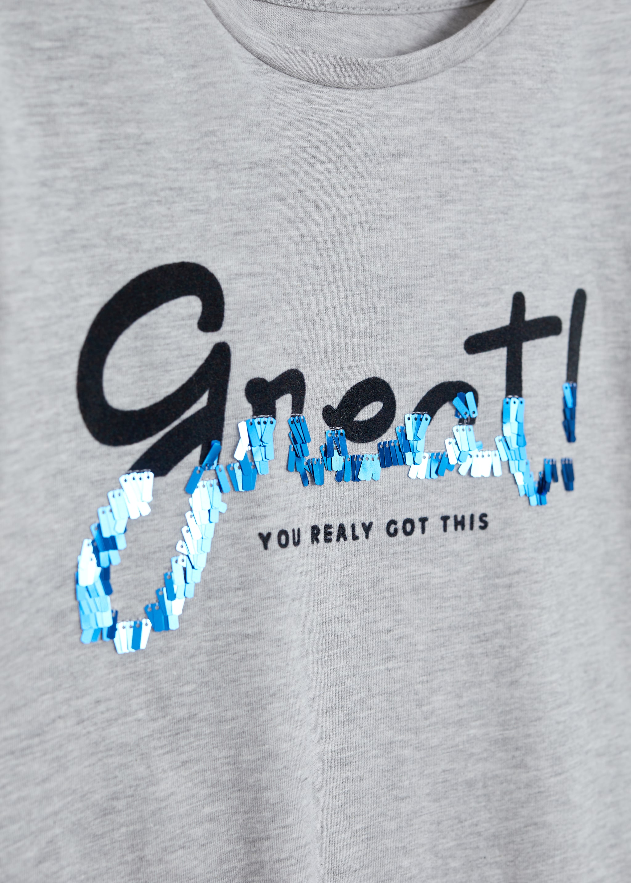 Organic cotton reversible sequins t-shirt - Details of the article 9
