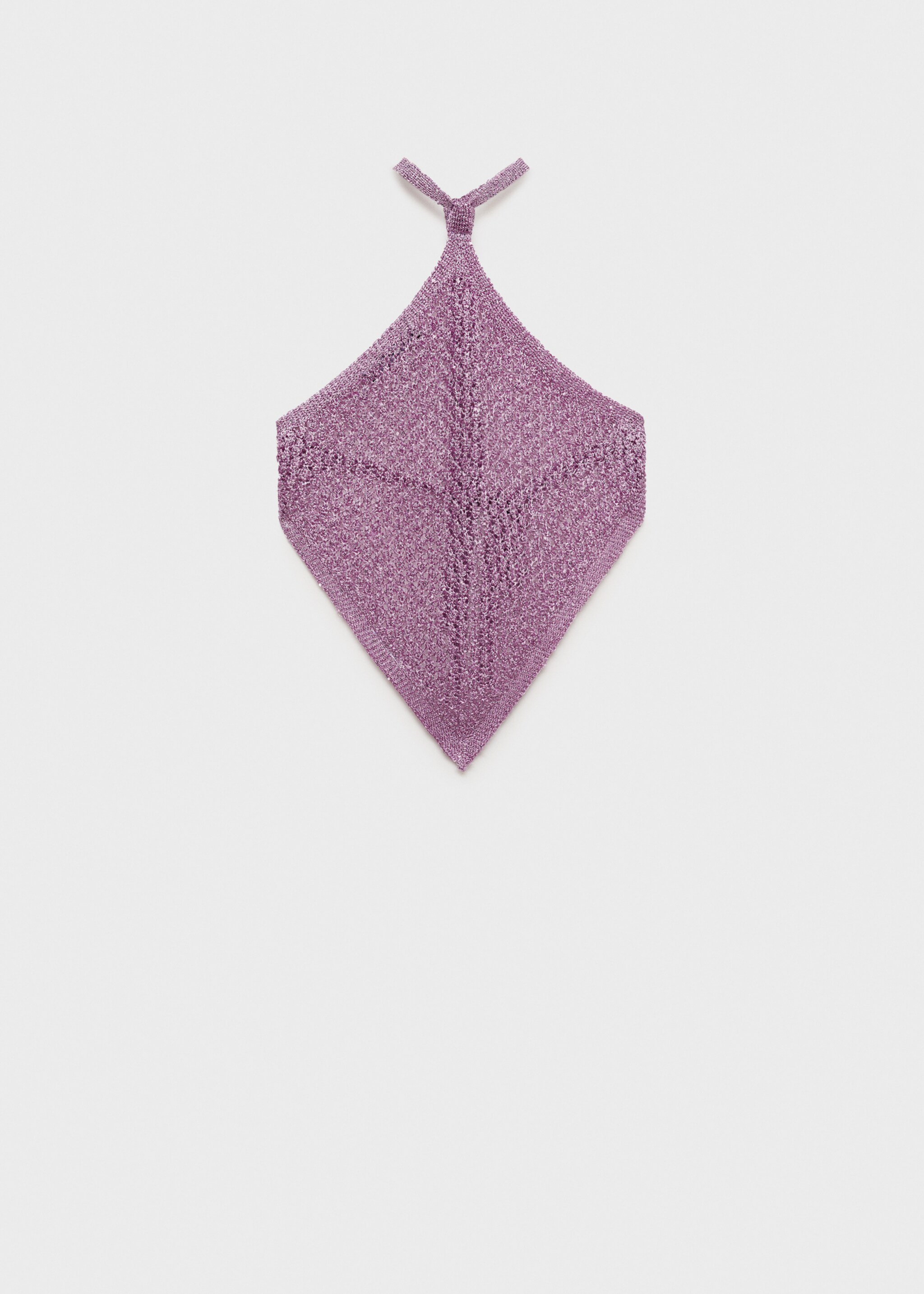 Asymmetrische top met pailletten - Artikel zonder model, Paars. Ref: 77081504-00.