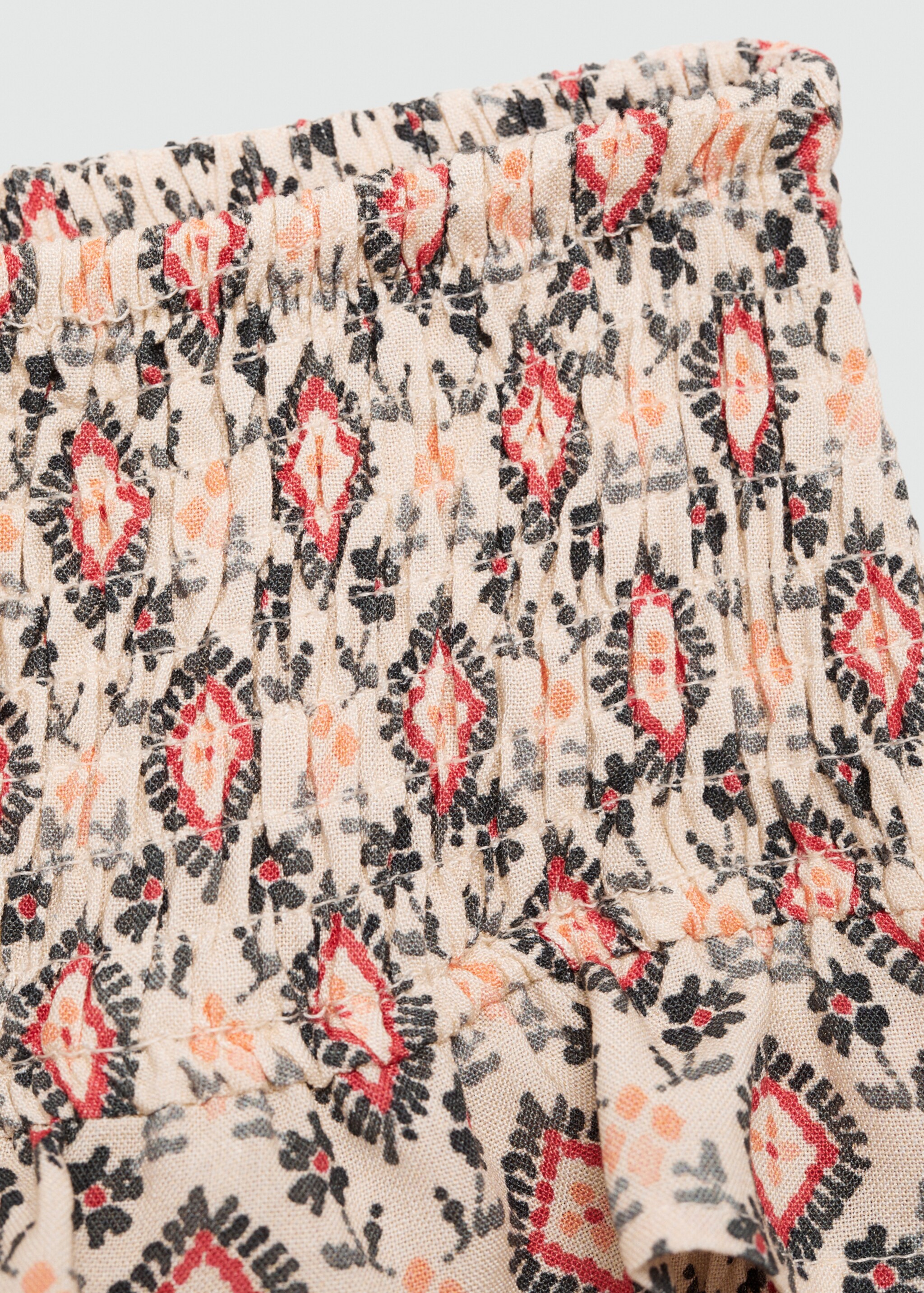 Printed ruffle skirt - Details of the article 0