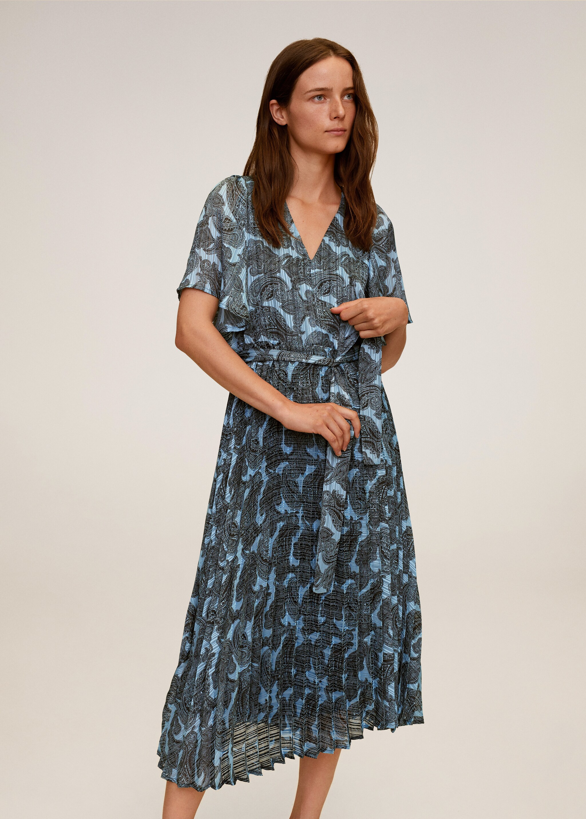 Pleated skirt dress - Medium plane