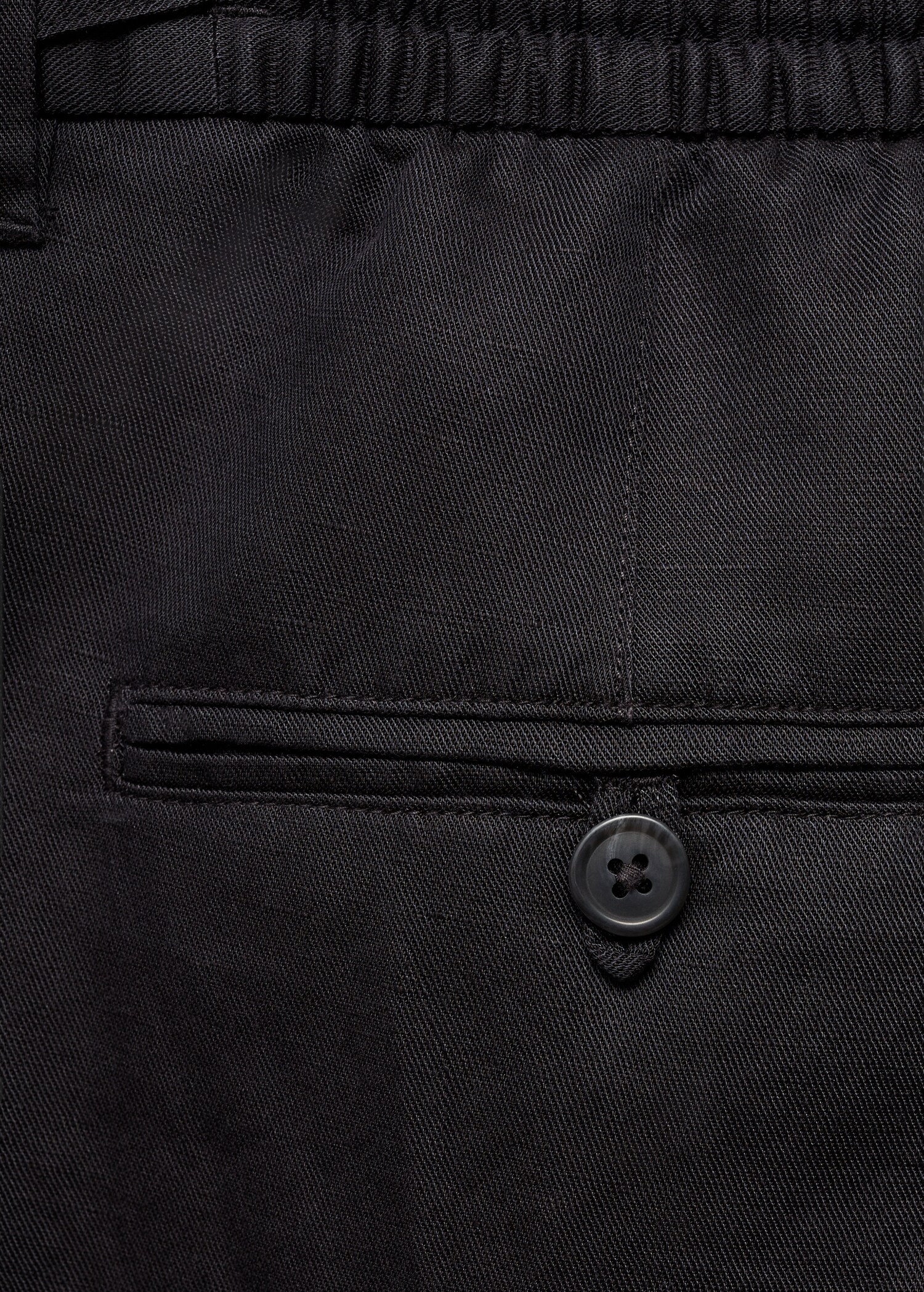 Tencel™ linen shorts with drawstring - Details of the article 0