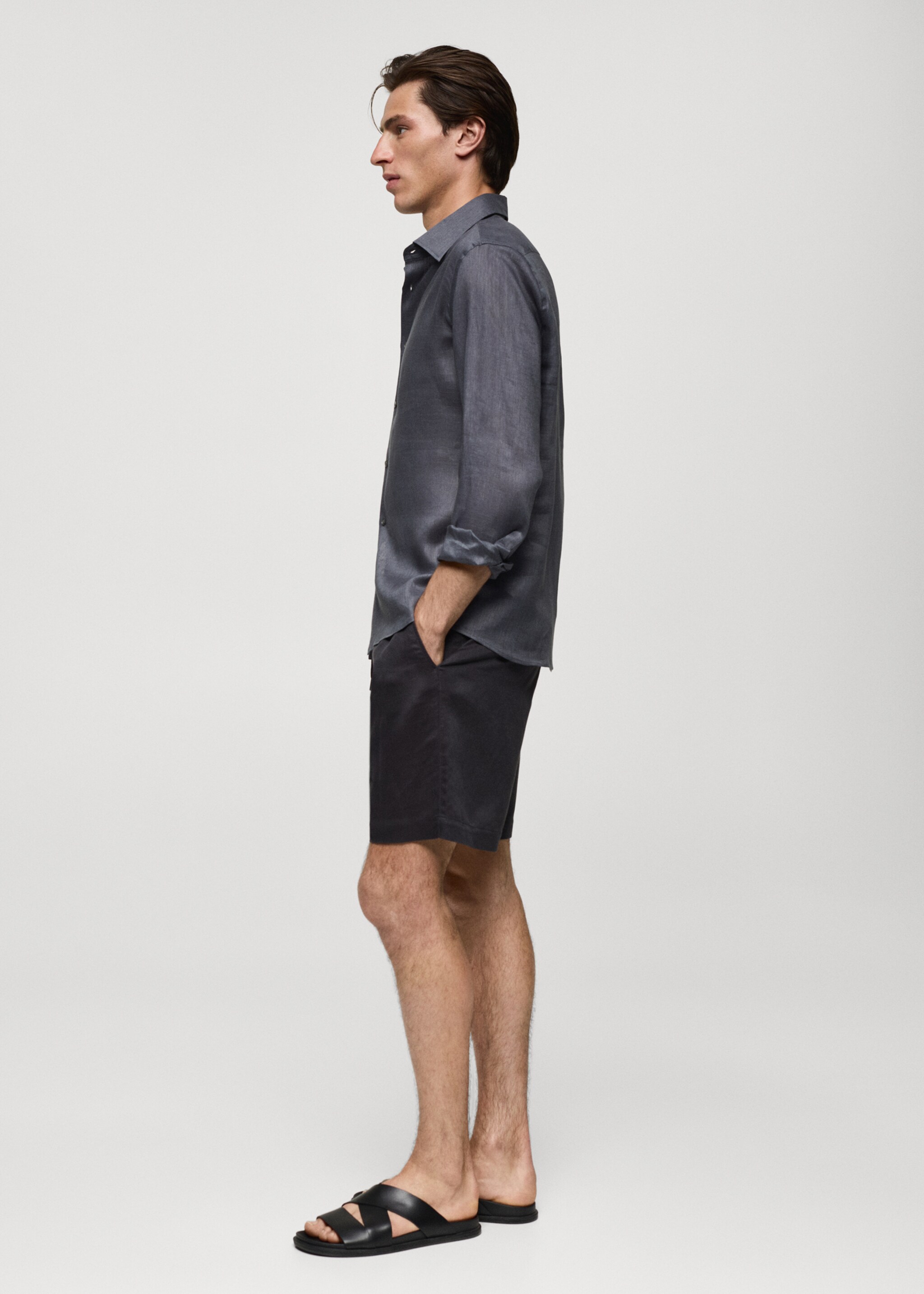 Bermudas i linne och tencel snöre - Detaljer om artikeln 2