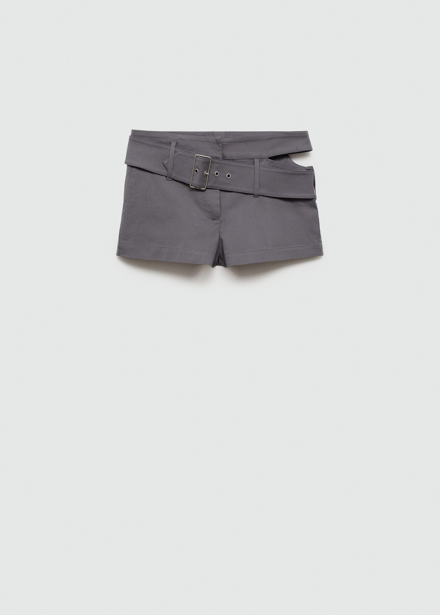 Asymmetrical shorts with belt - Article without model
