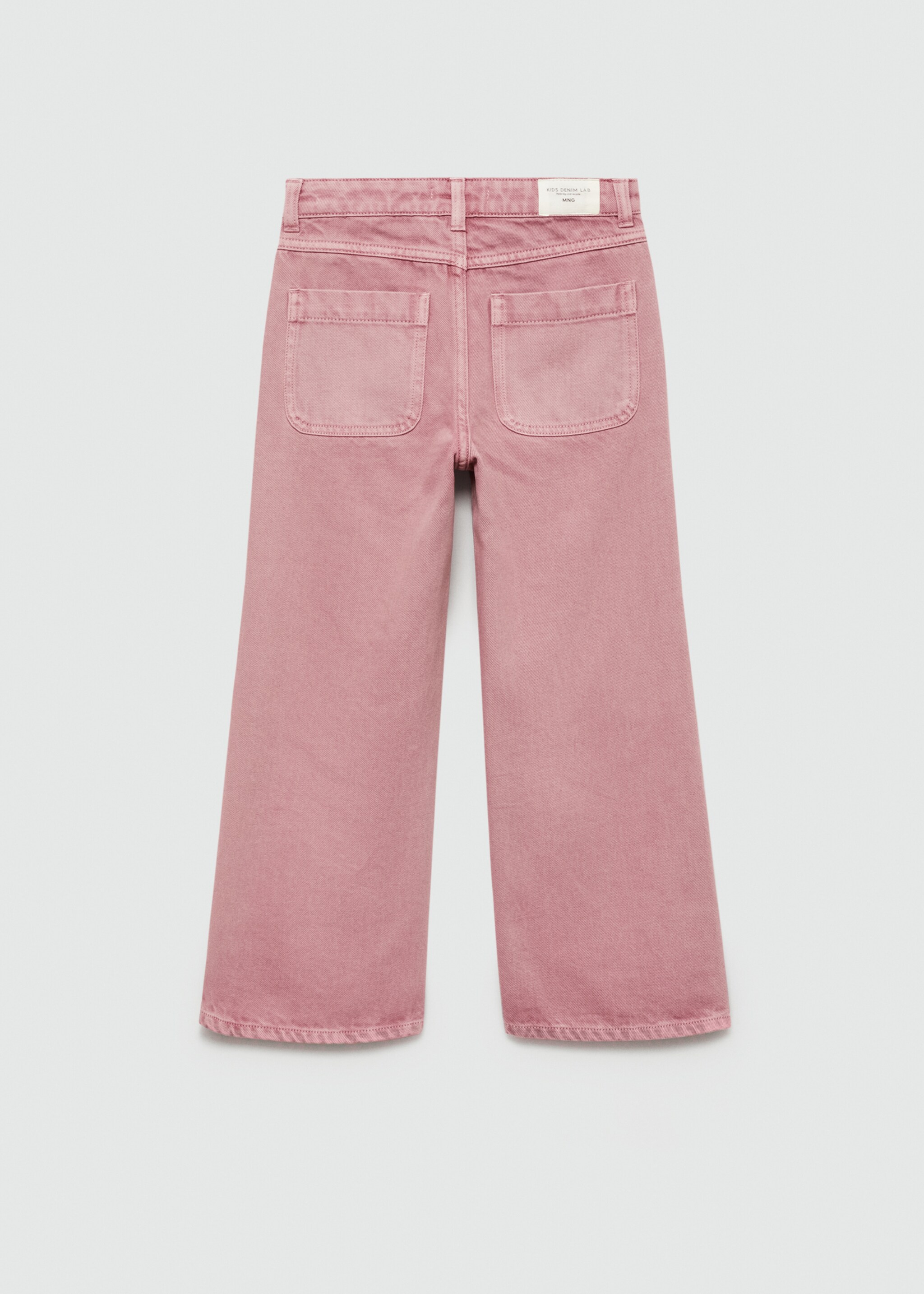 Wide-leg jeans with pockets - Reverse of the article