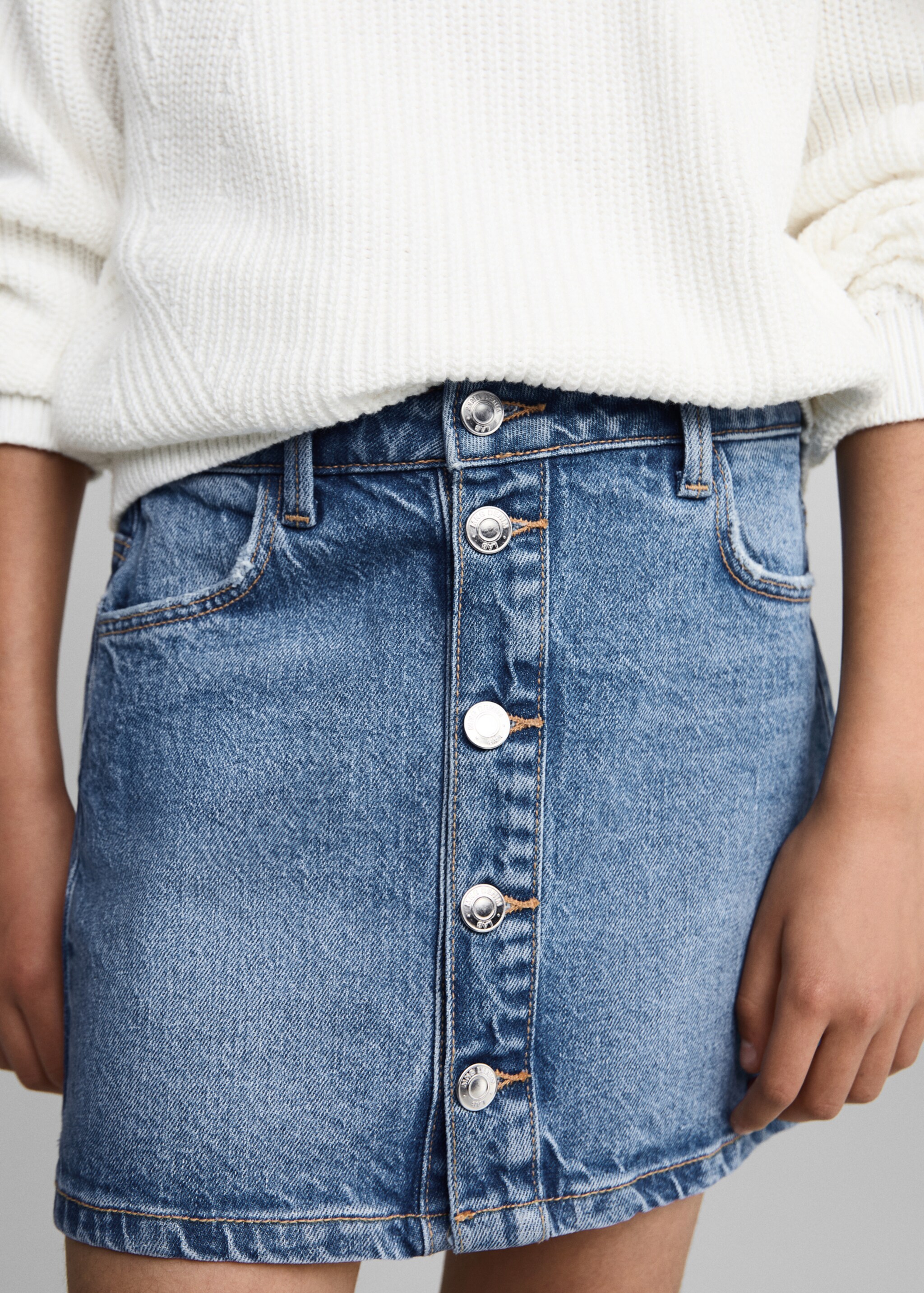 Denim rok met knopen - Detail van het artikel 1
