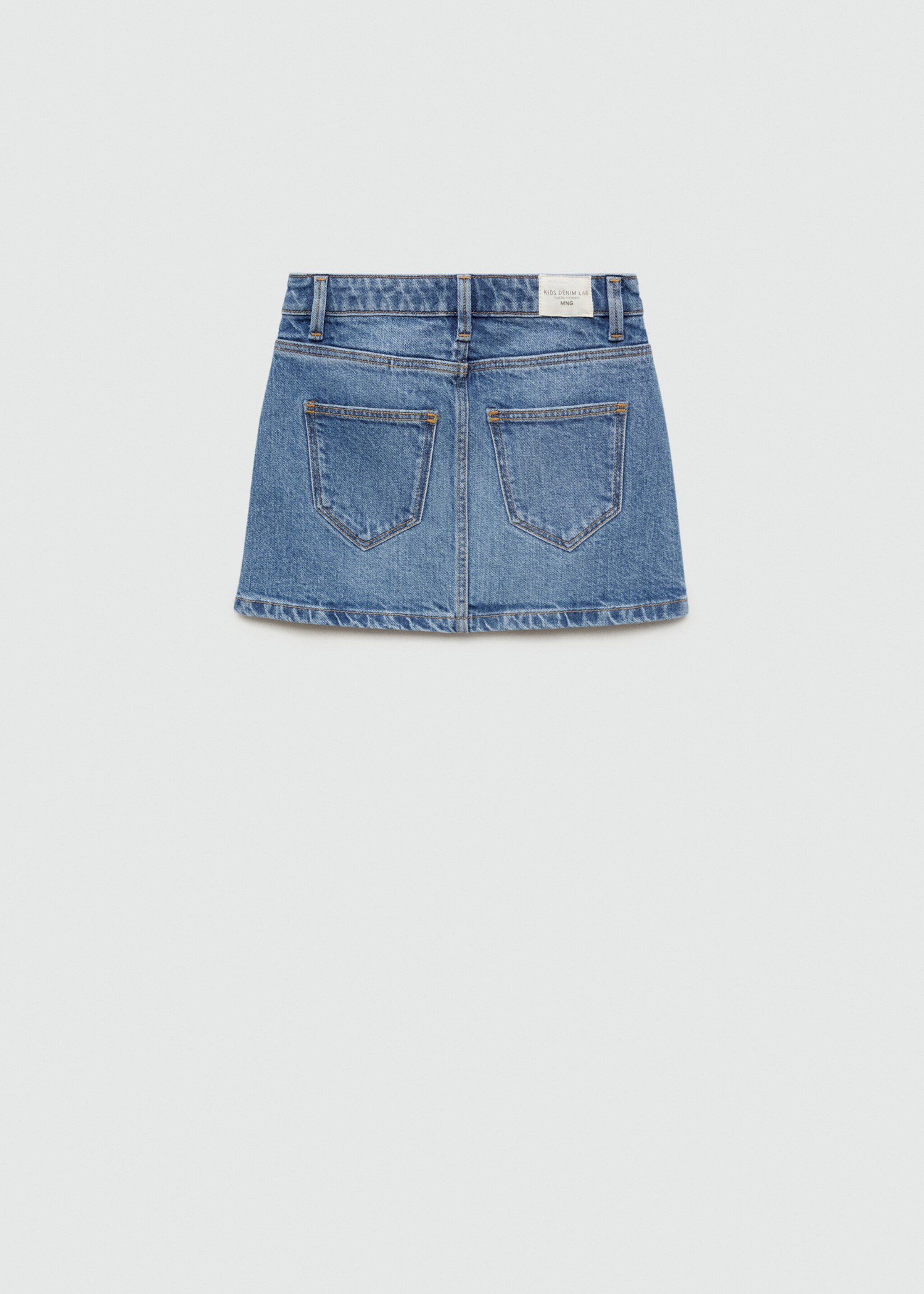 Denim rok met knopen - Achterkant van het artikel