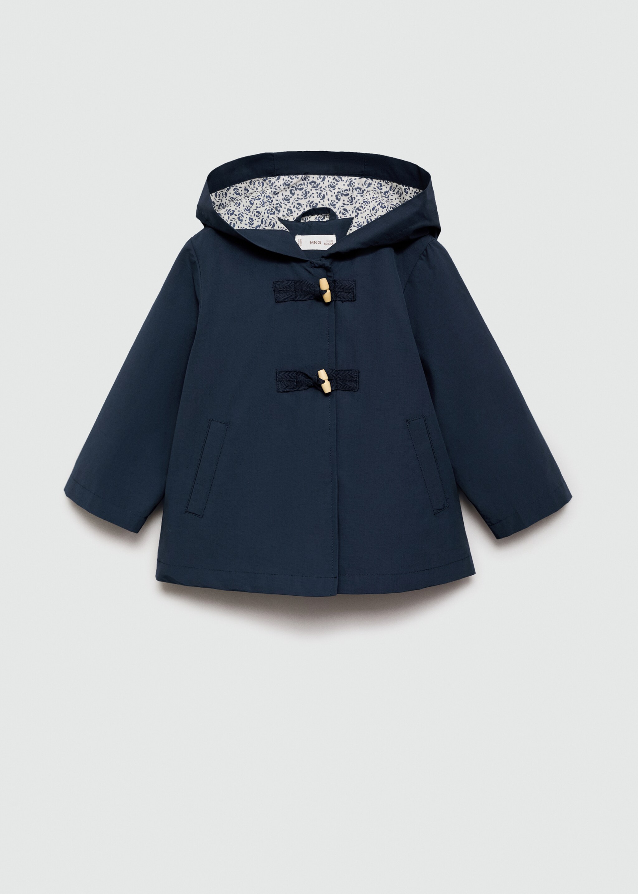Wasserabweisende Kapuzenjacke - Artikel ohne Model, Dunkles Marineblau. Ref: 77082540-00.
