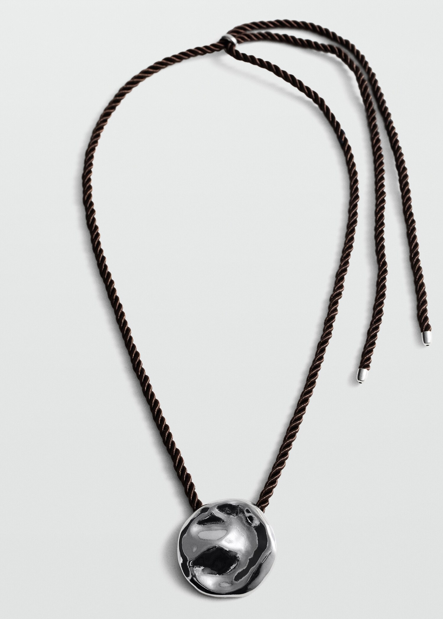 Collar cordón colgante metálico - Artículo sin modelo