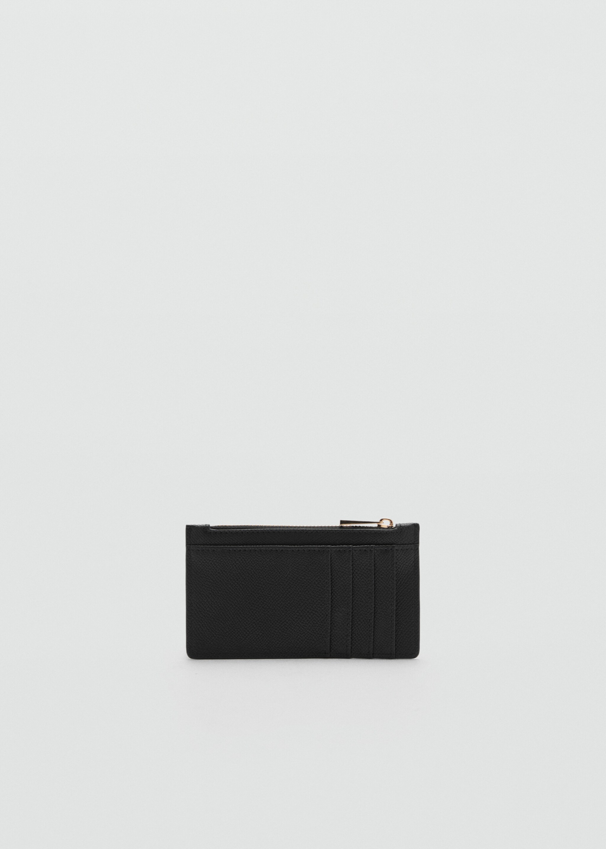 Portemonnee met leereffect - Middenvlak, Zwart. Ref: 77082550-00.