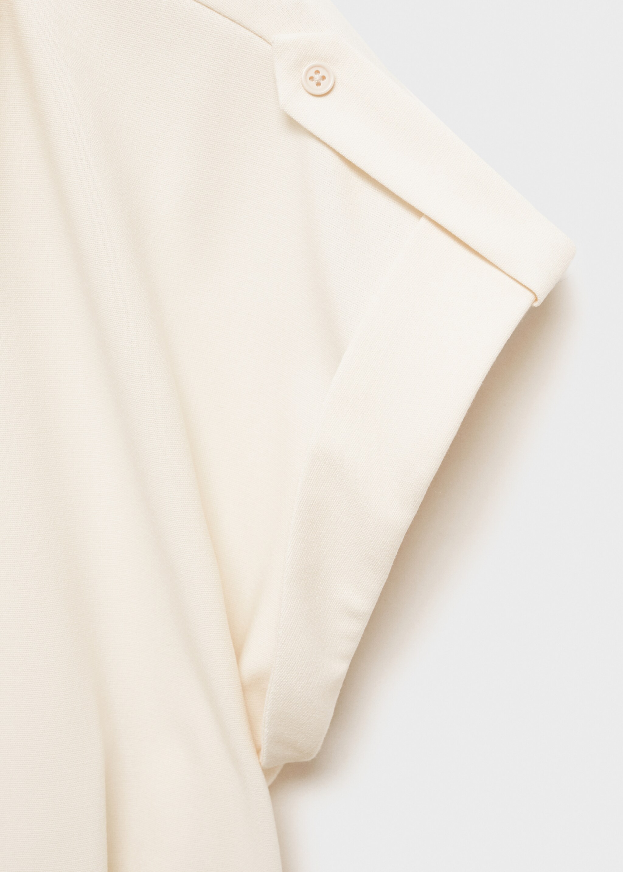 Short shirt dress - Details of the article 0, Ecru. Ref: 77082912-00.