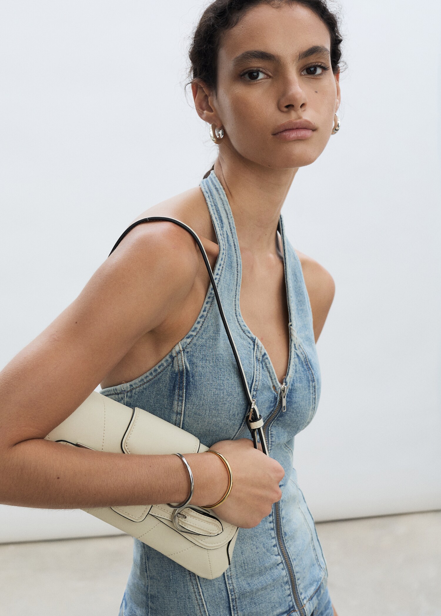 Top vaquero cuello halter - Detalle del artículo 2