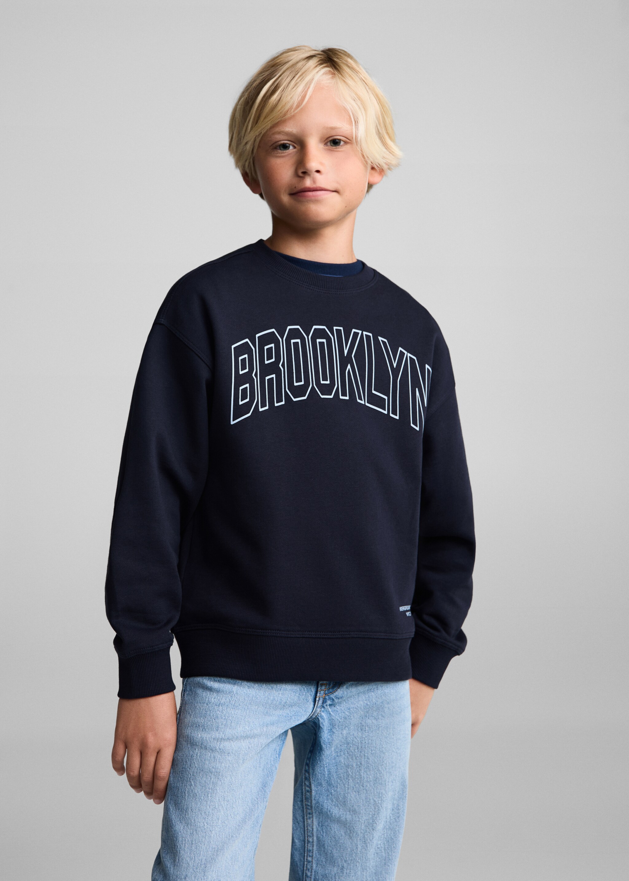 Printed cotton sweatshirt - Medium plane