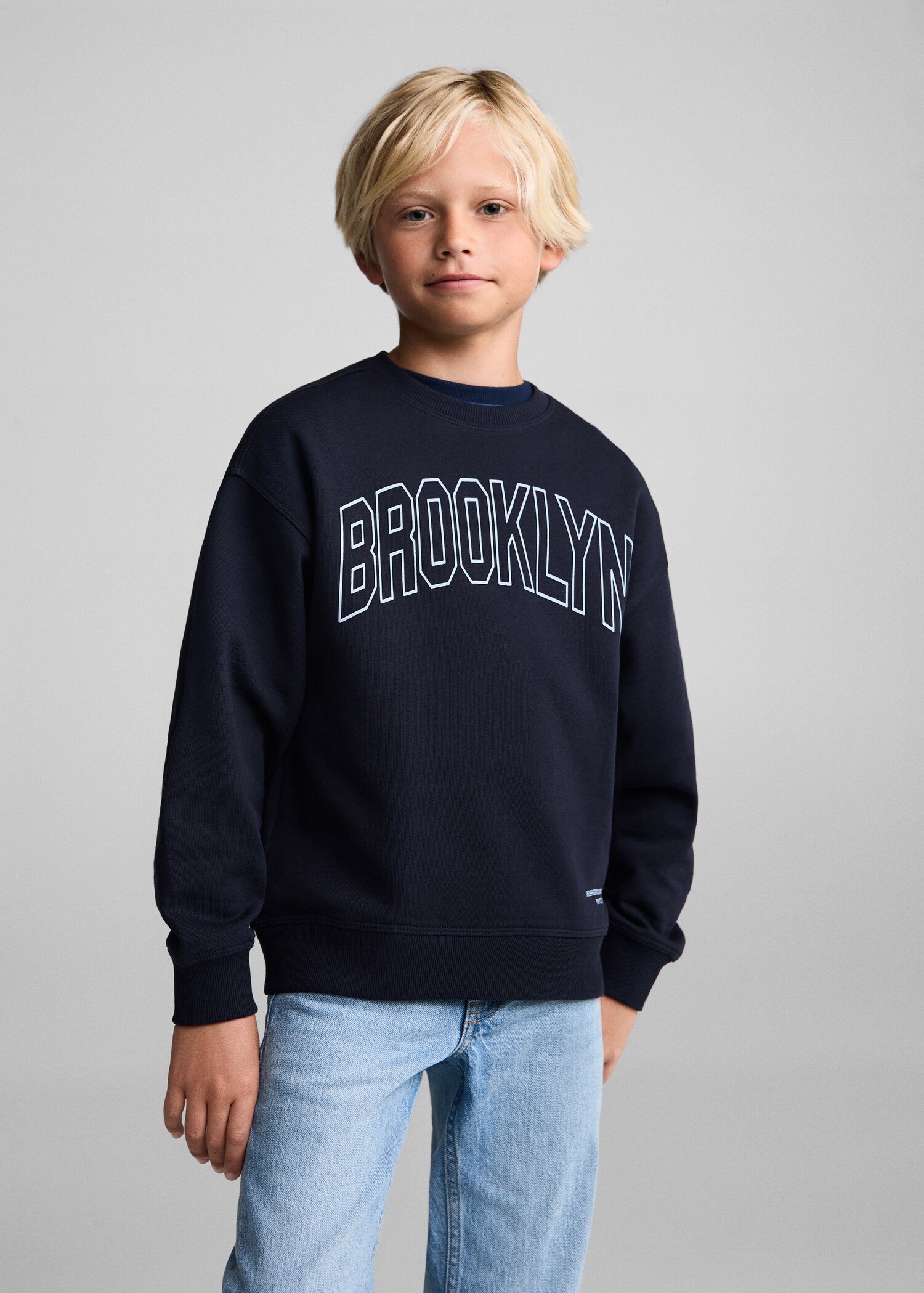 Printed cotton sweatshirt - Medium plane