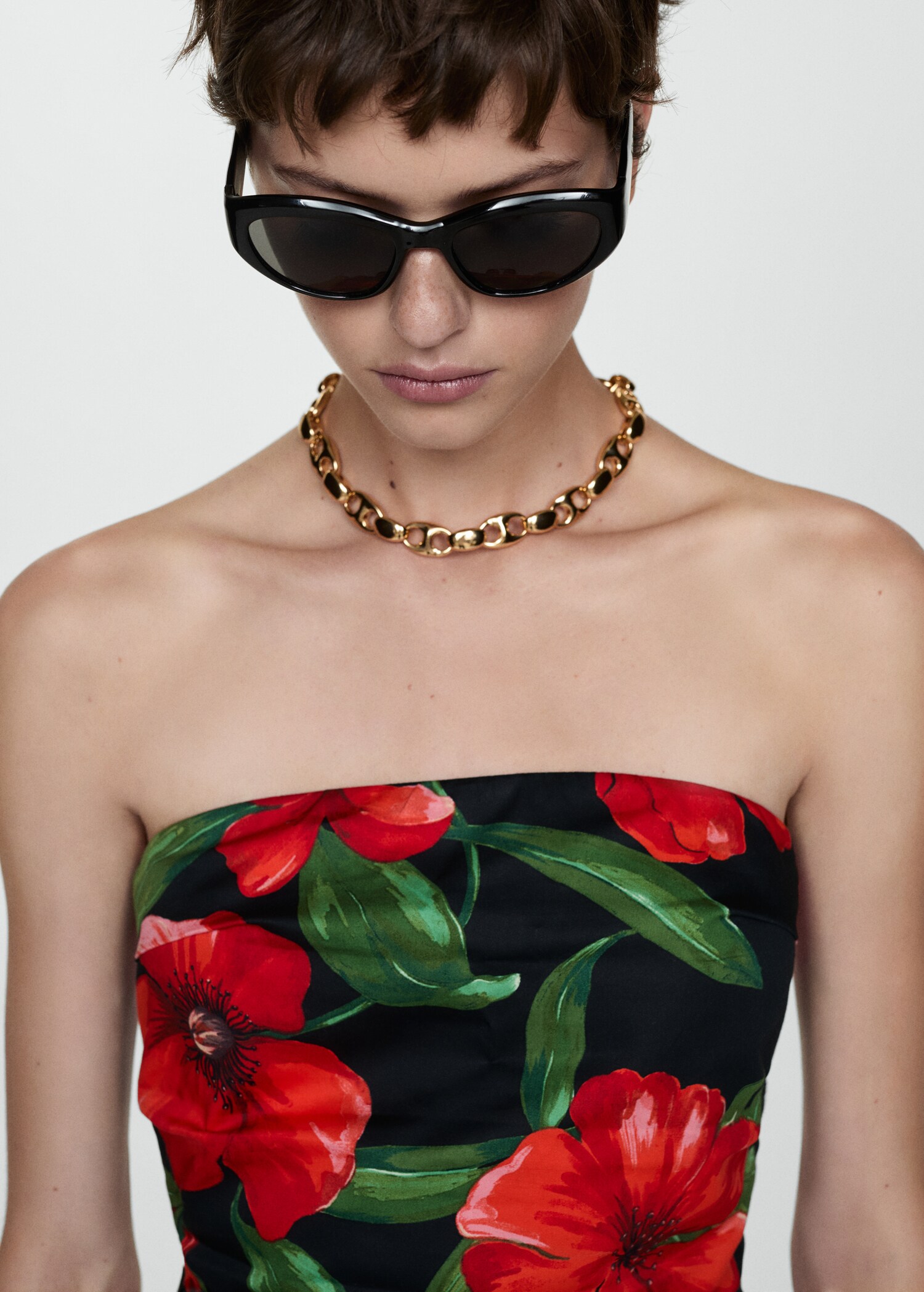 Robe bustier fleurs - Détail de l'article 1