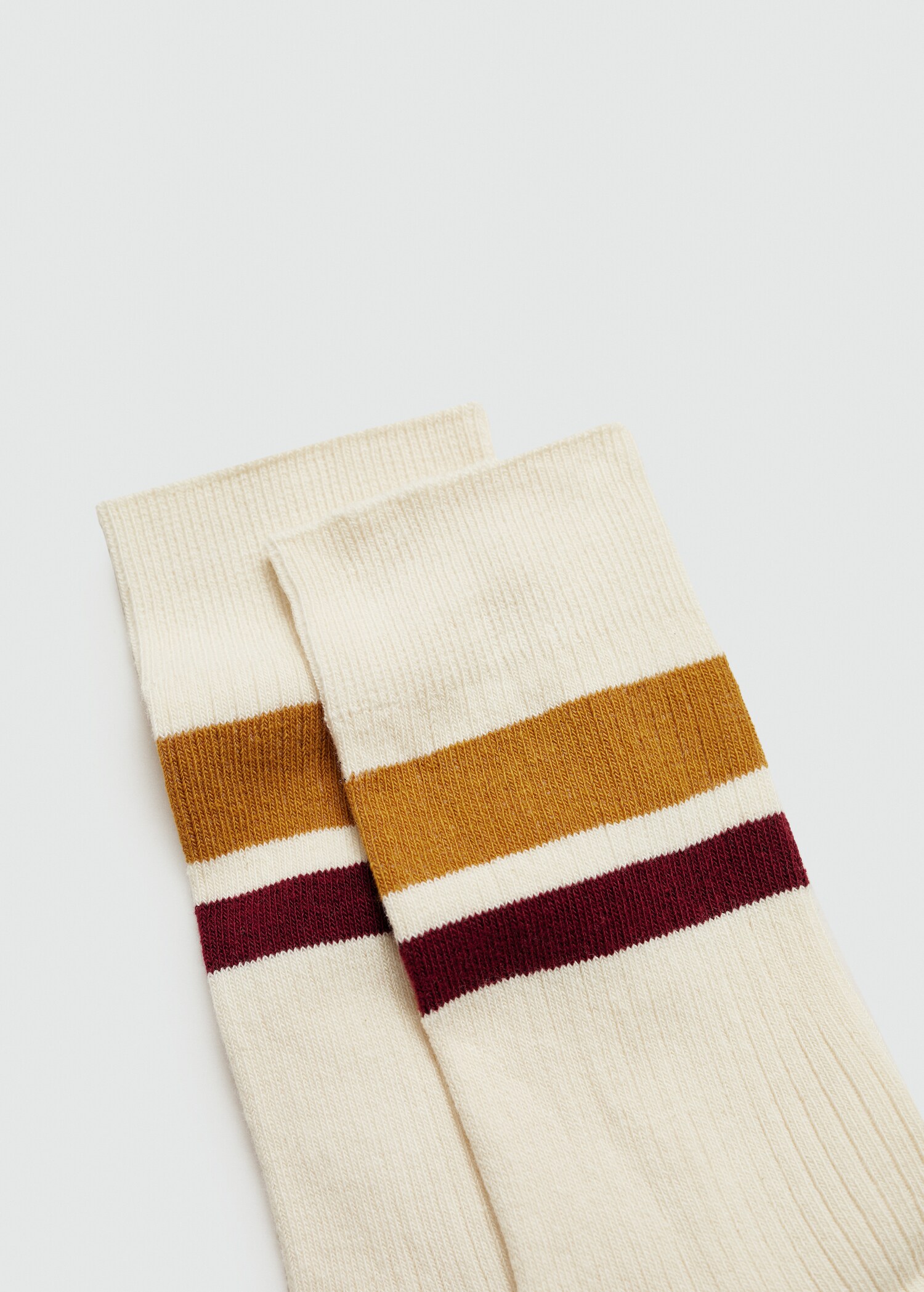 Striped ribbed cotton socks - Details of the article 8