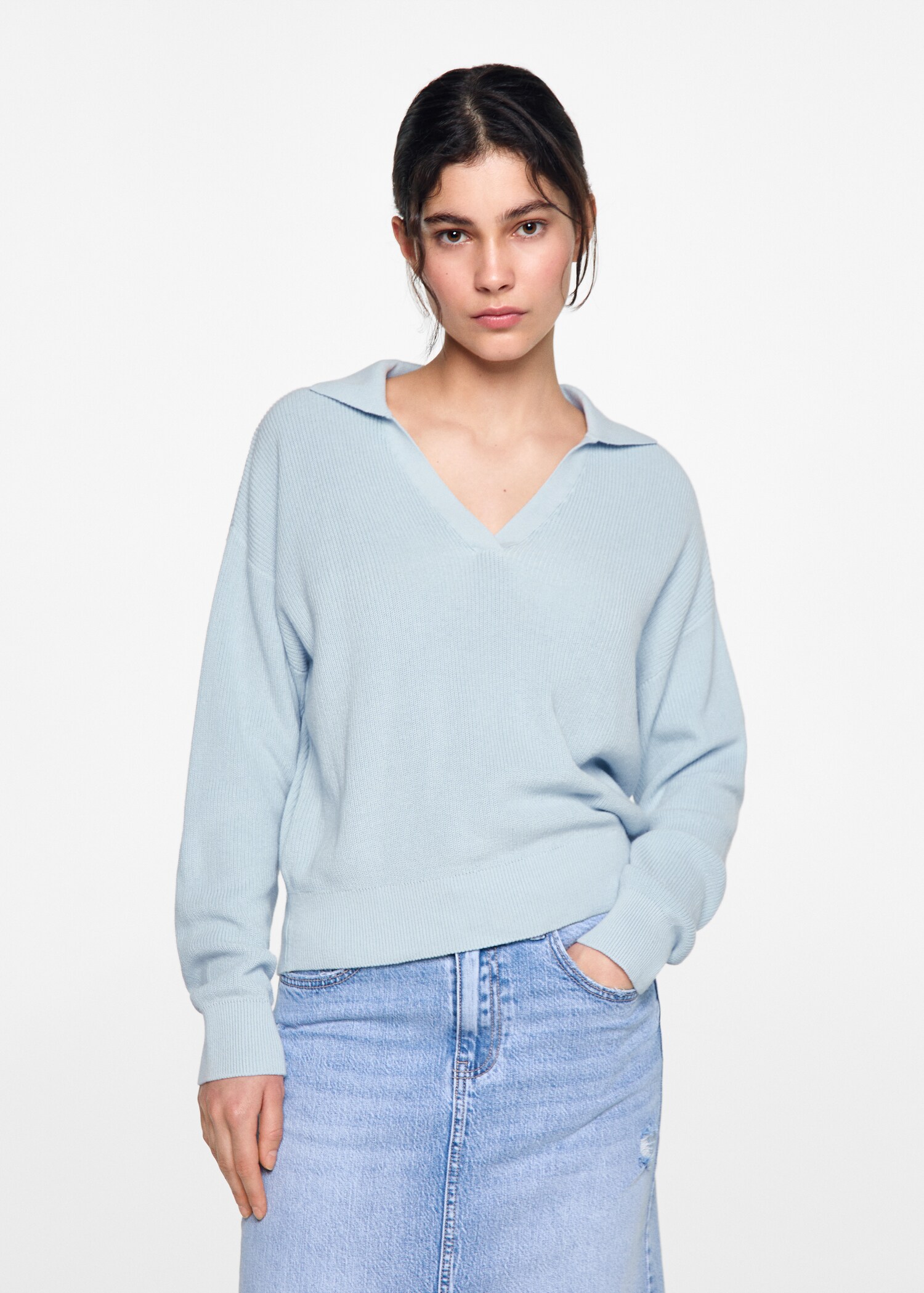 Polo neck sweater - Medium plane
