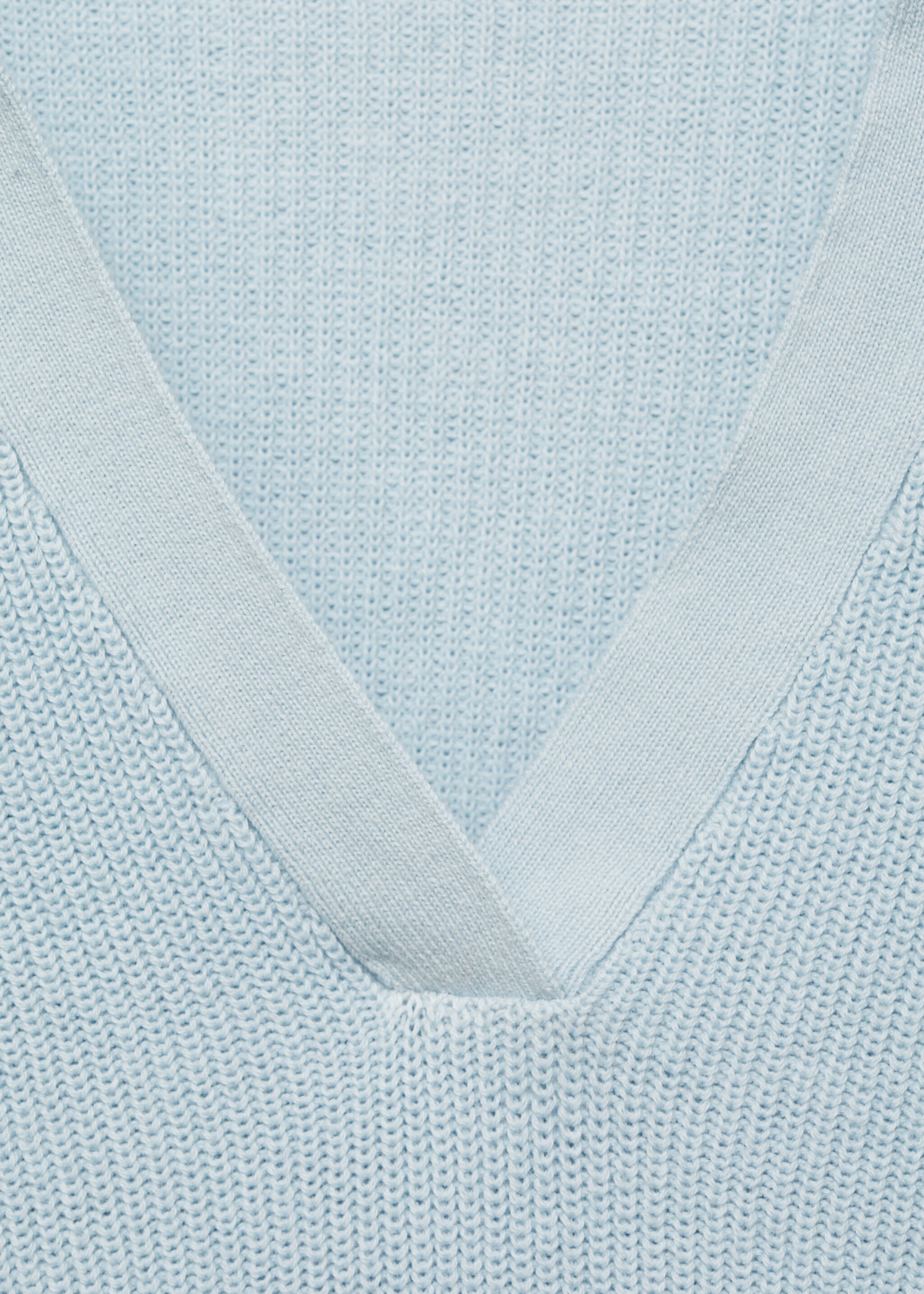 Pullover mit Polo-Kragen - Detail des Artikels 8, Himmelblau. Ref: 77082930-00.