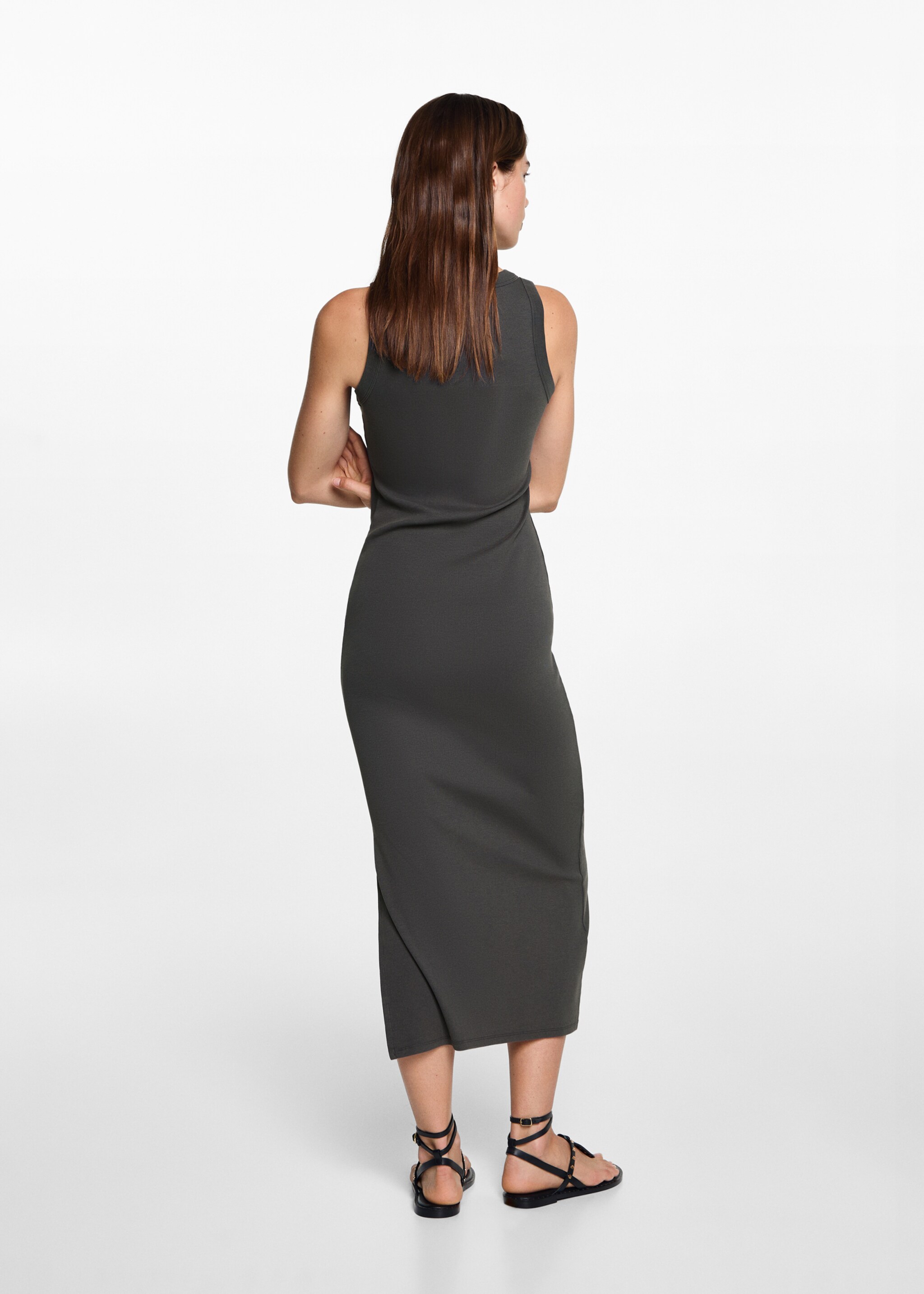 Robe longue fendue - Verso de l’article