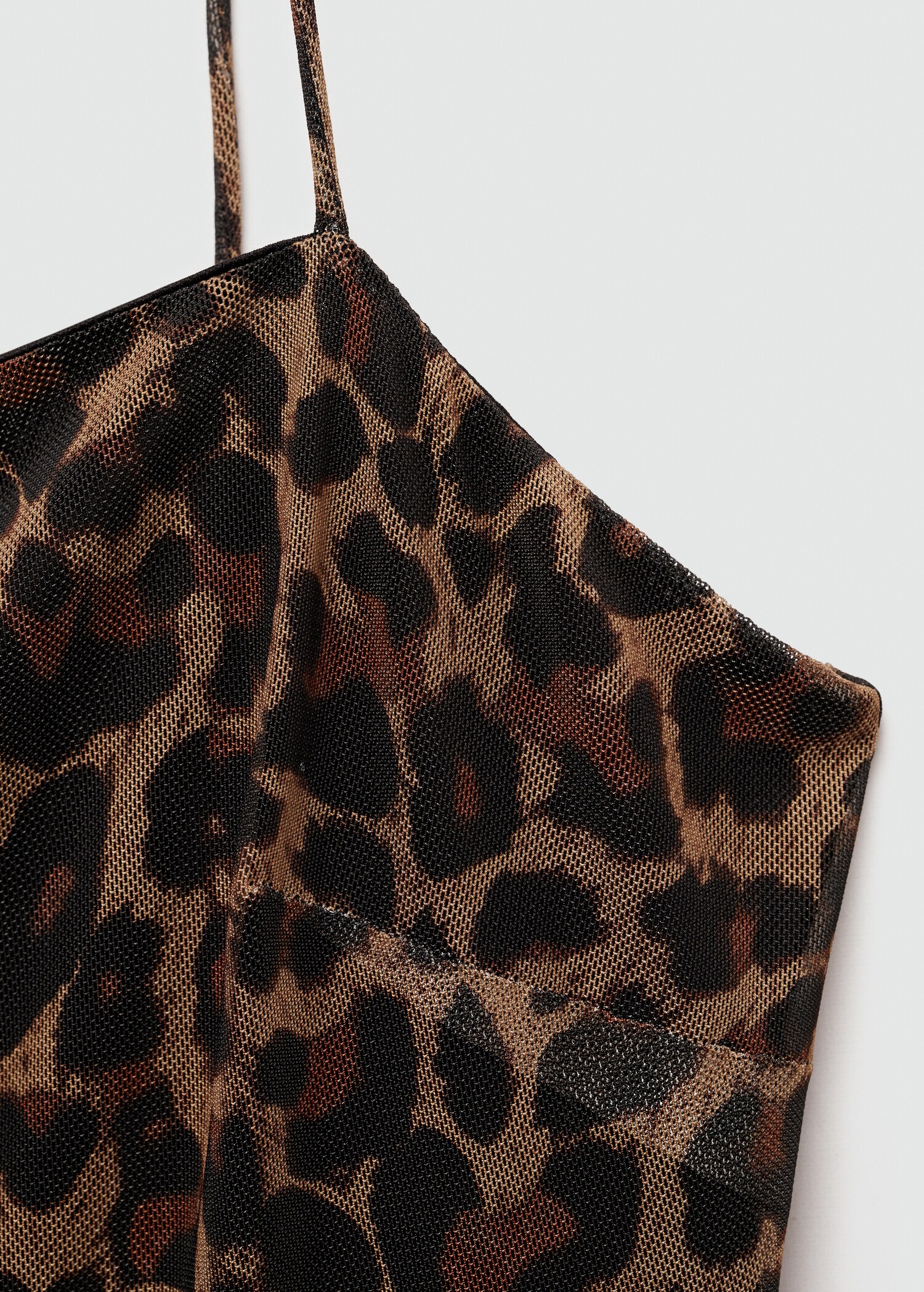 Kurzes Kleid mit Leo-Print - Detail des Artikels 8