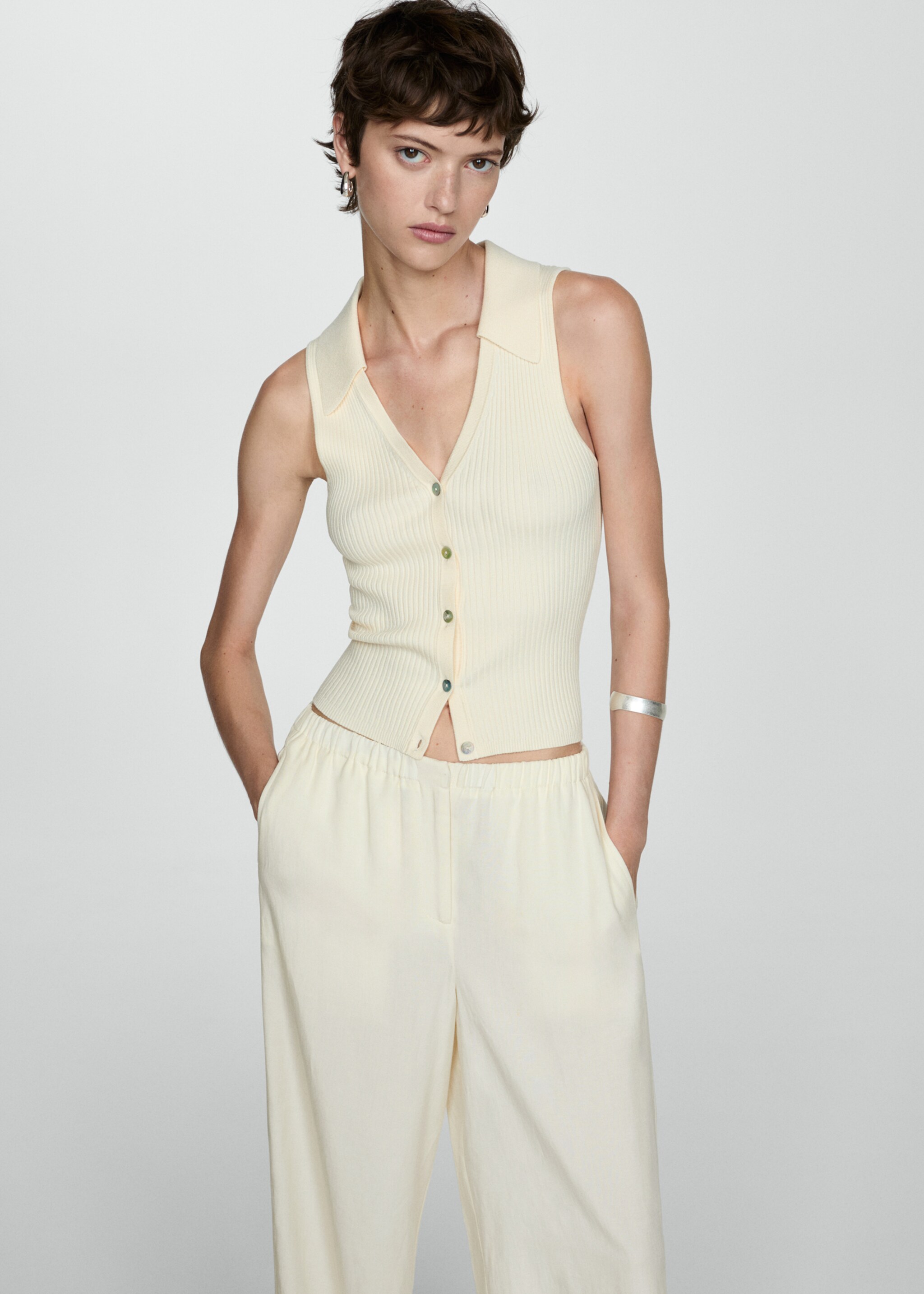 Wideleg-Hose aus Lyocell - Detail des Artikels 2