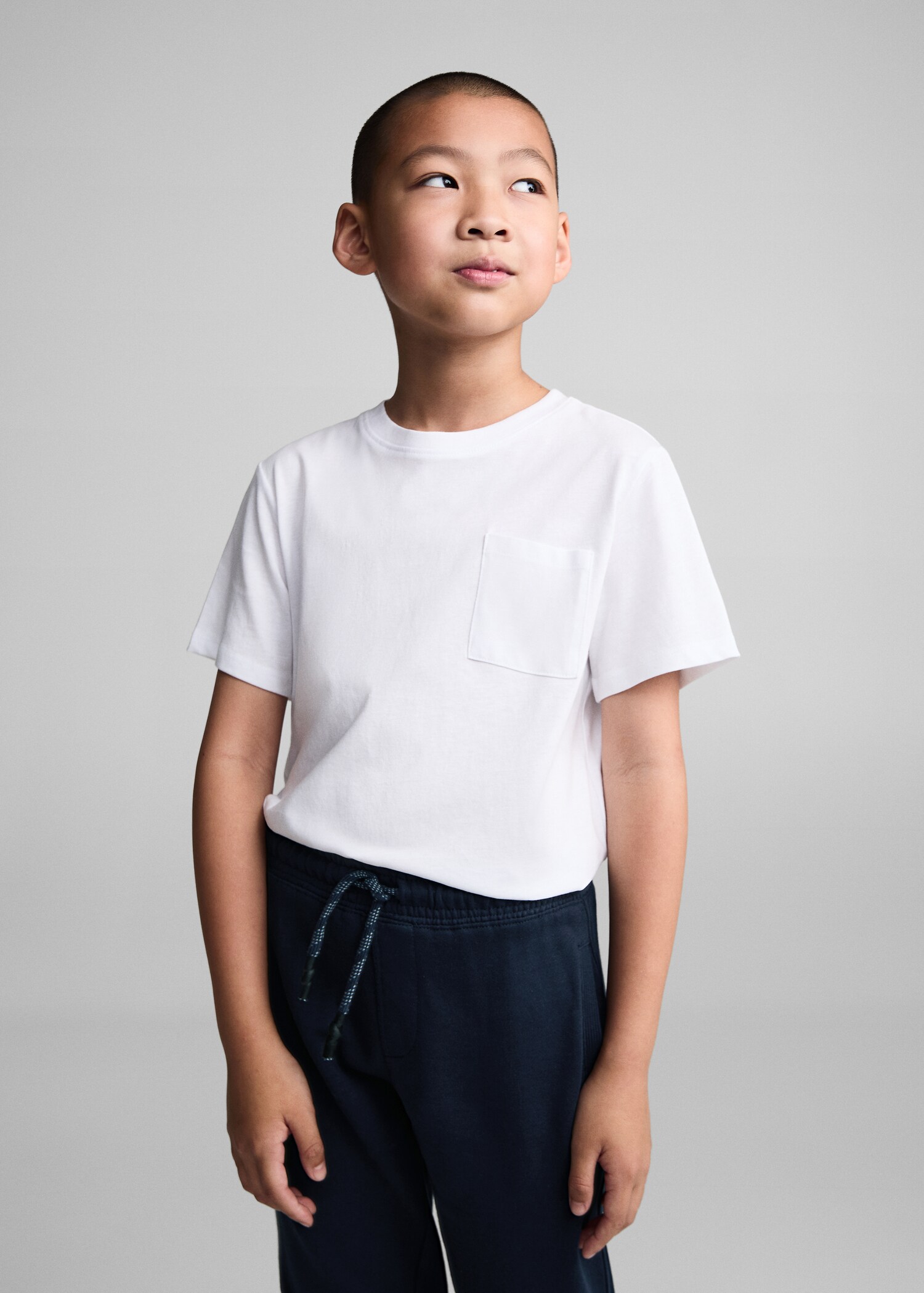 Cotton jogger-style trousers - Medium plane