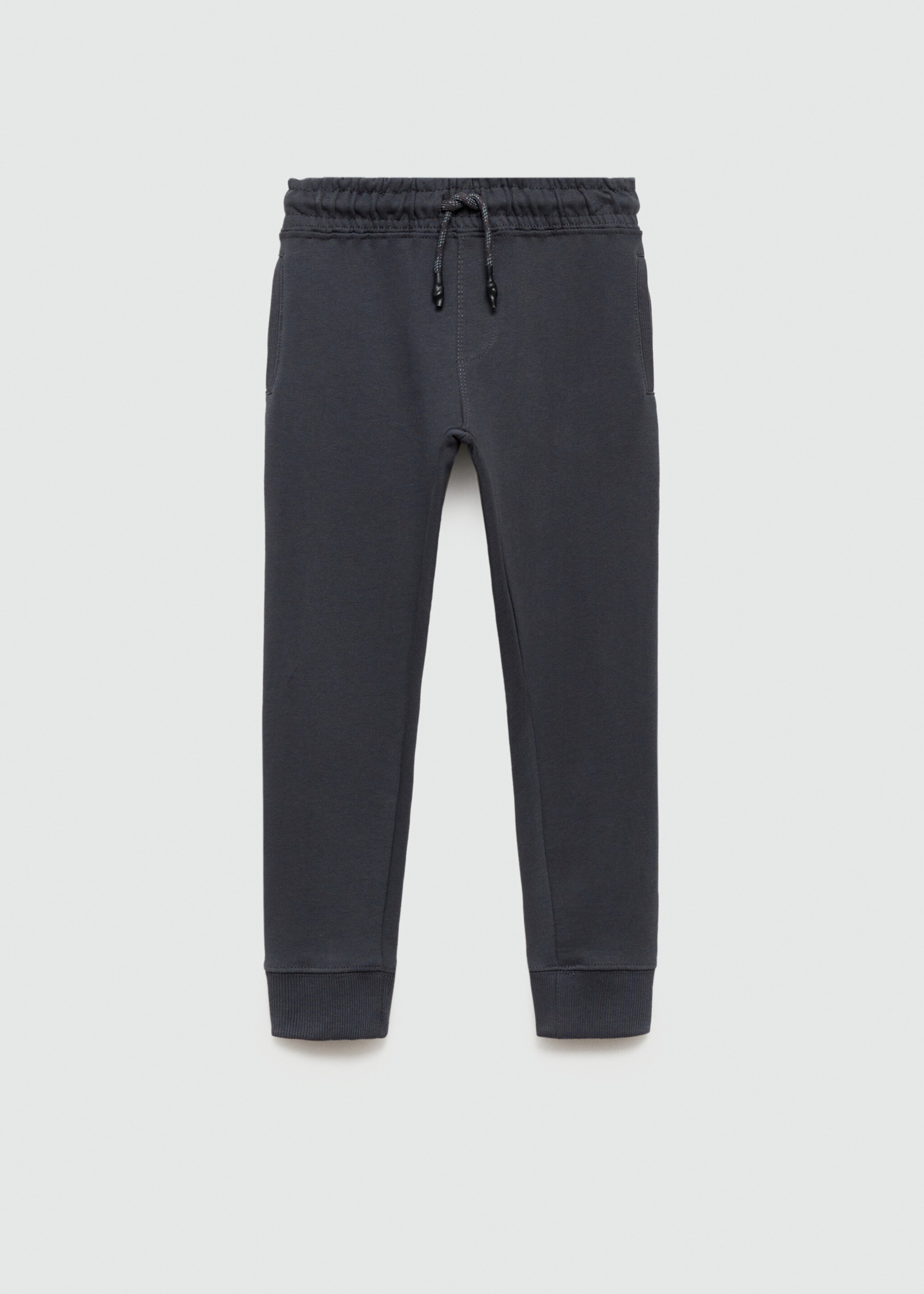 Cotton jogger-style trousers - Article without model, Charcoal. Ref: 77083271-00.