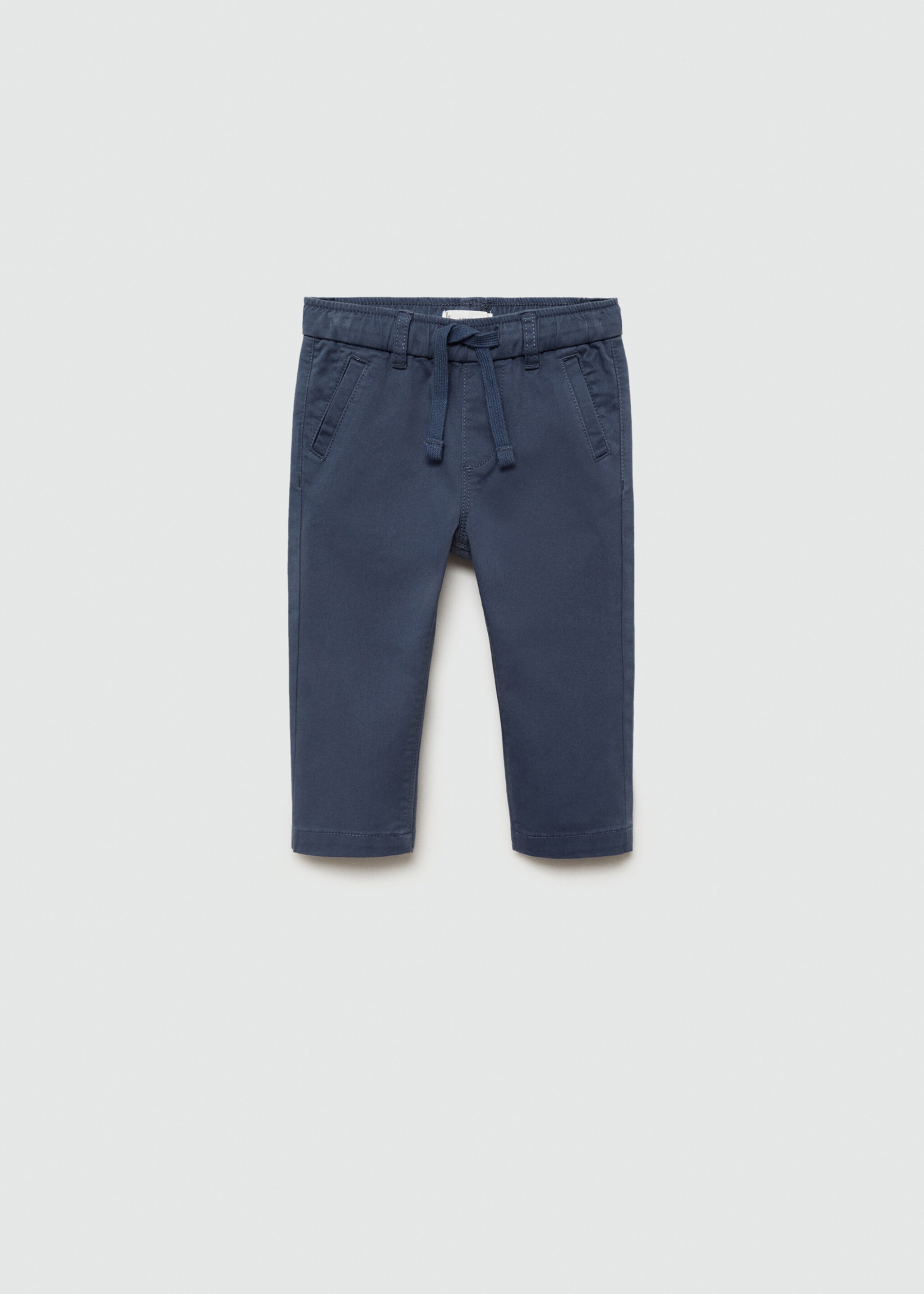 Elastic waist trousers - Article without model, Blue. Ref: 77083273-00.