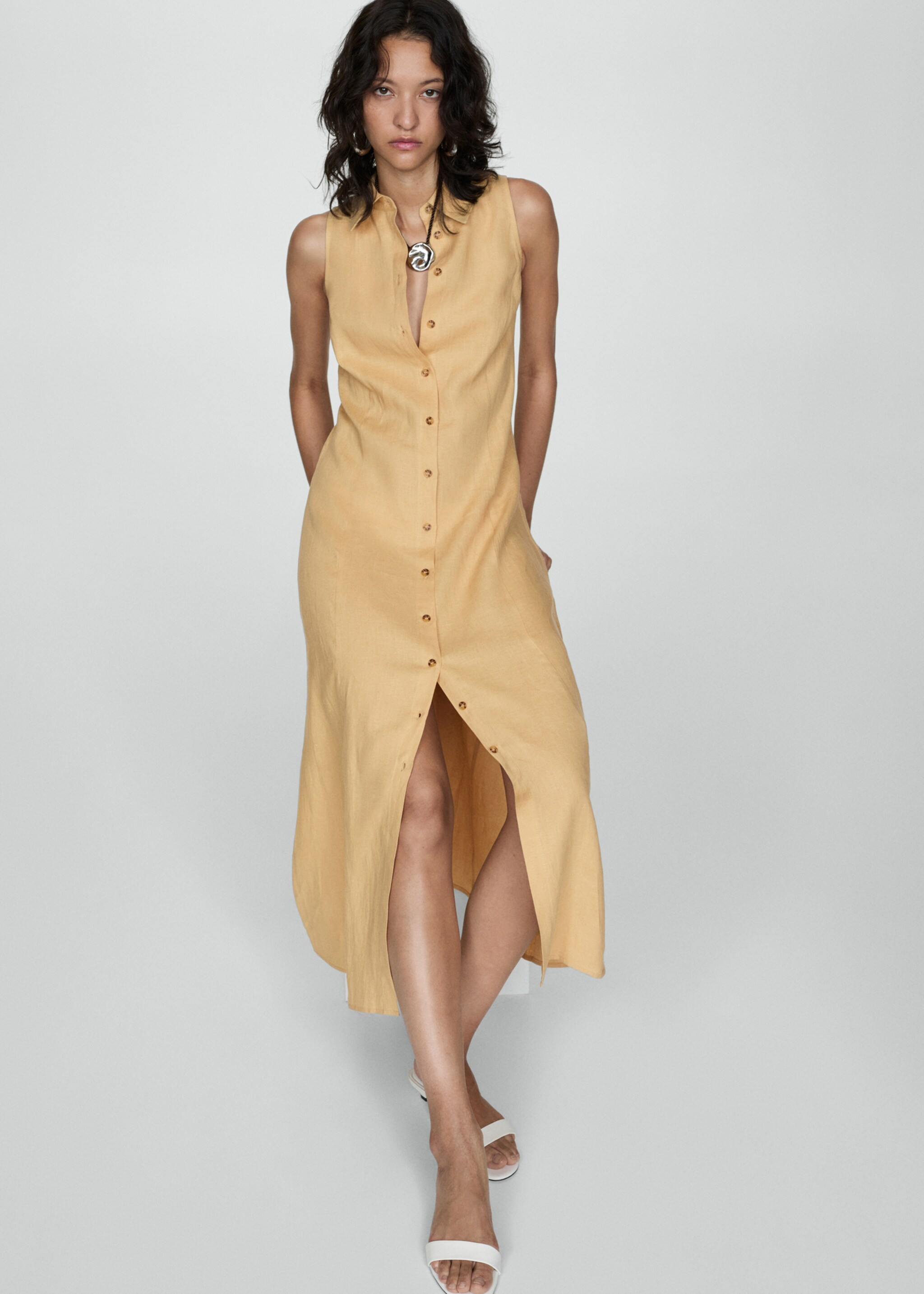 Hemdkleid aus Leinen-Mix - Detail des Artikels 2