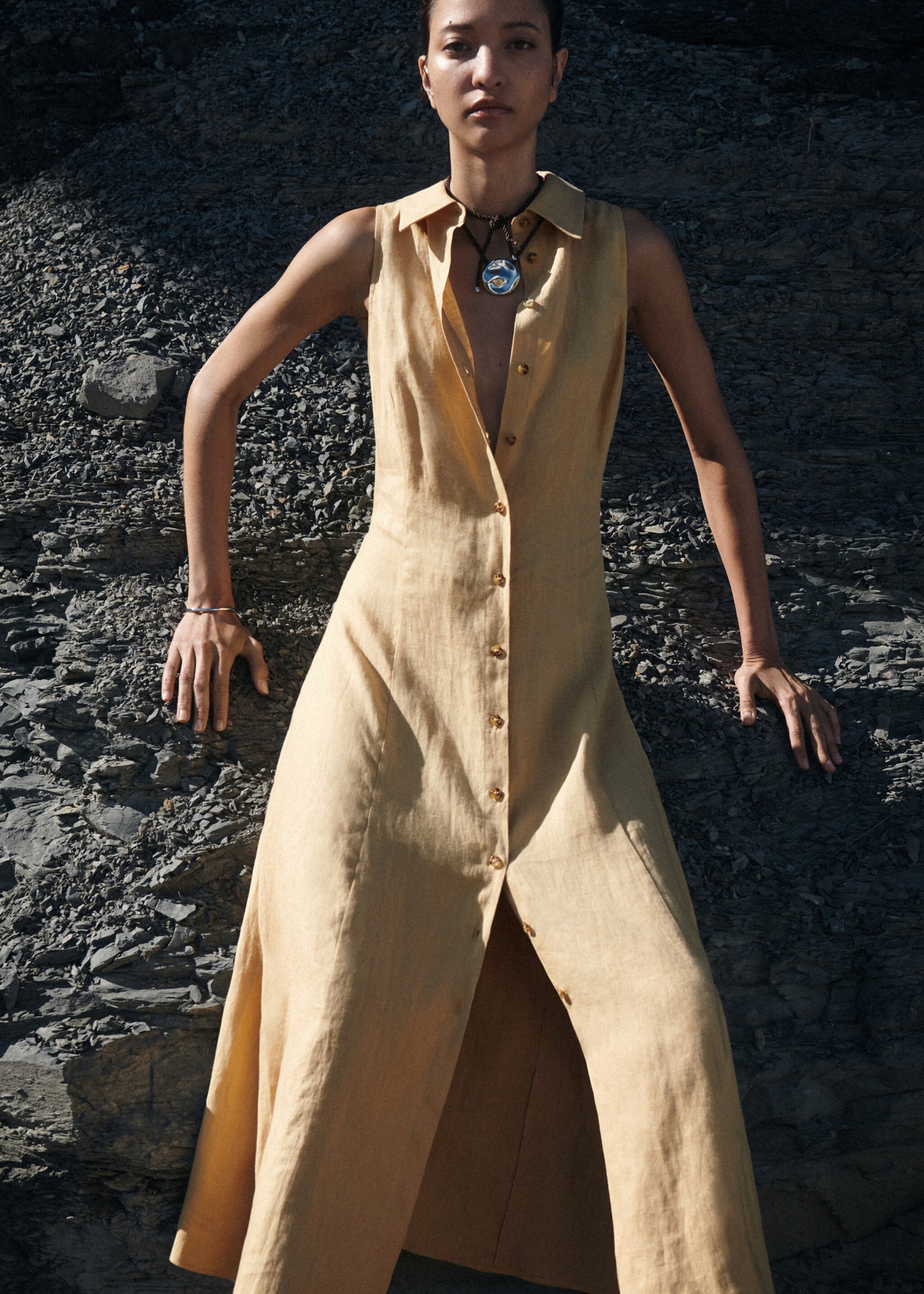 Hemdkleid aus Leinen-Mix - Detail des Artikels 6