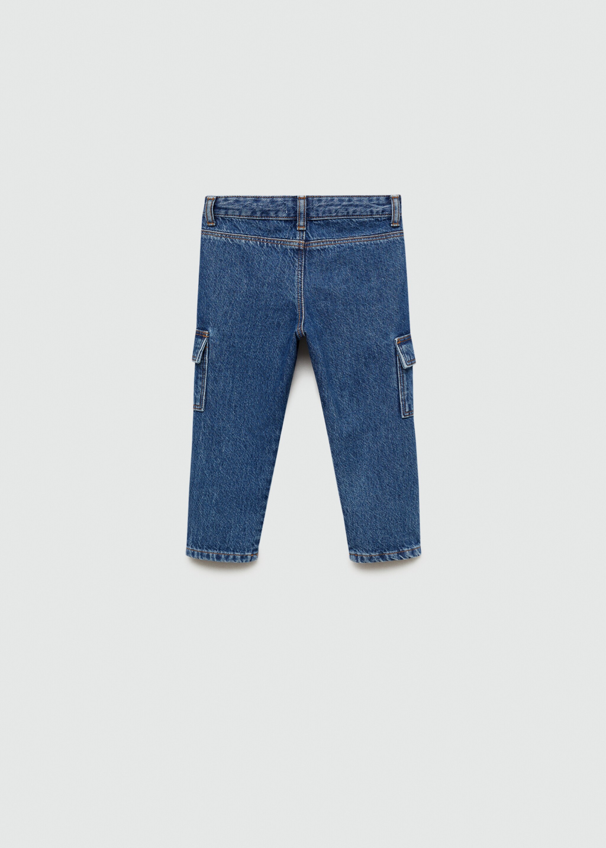 Pocket cargo jeans - Reverse of the article, Medium Blue. Ref: 77083276-00.