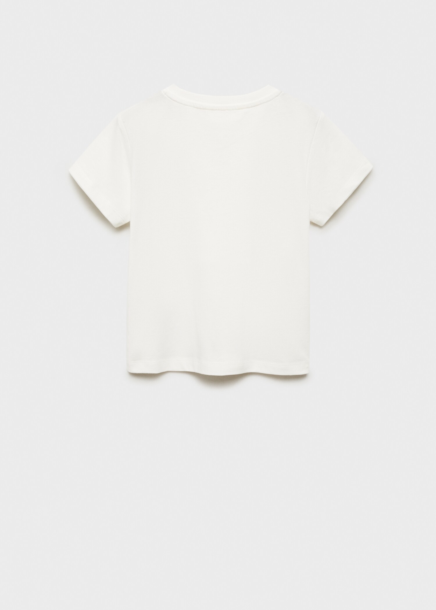 Printed cotton-blend T-shirt - Reverse of the article