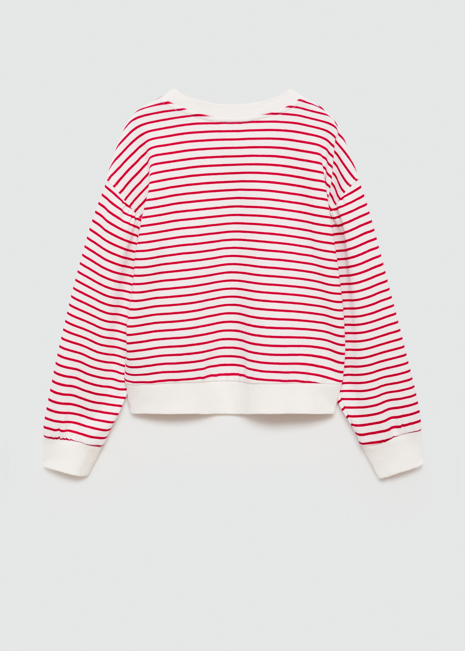 Striped cotton-blend sweatshirt - Reverse of the article