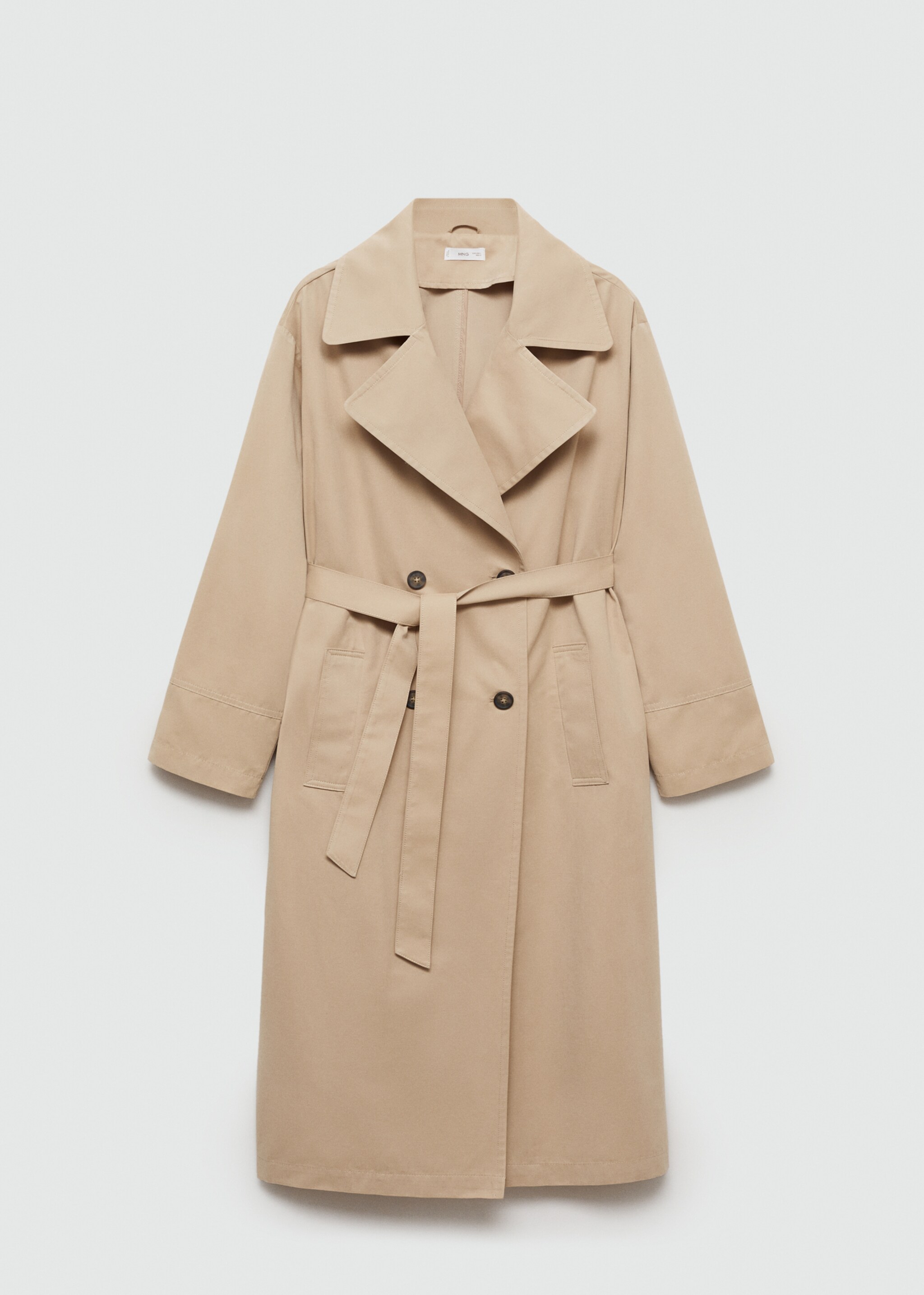 Classic trench coat with belt - Article without model, Beige. Ref: 77083283-00.
