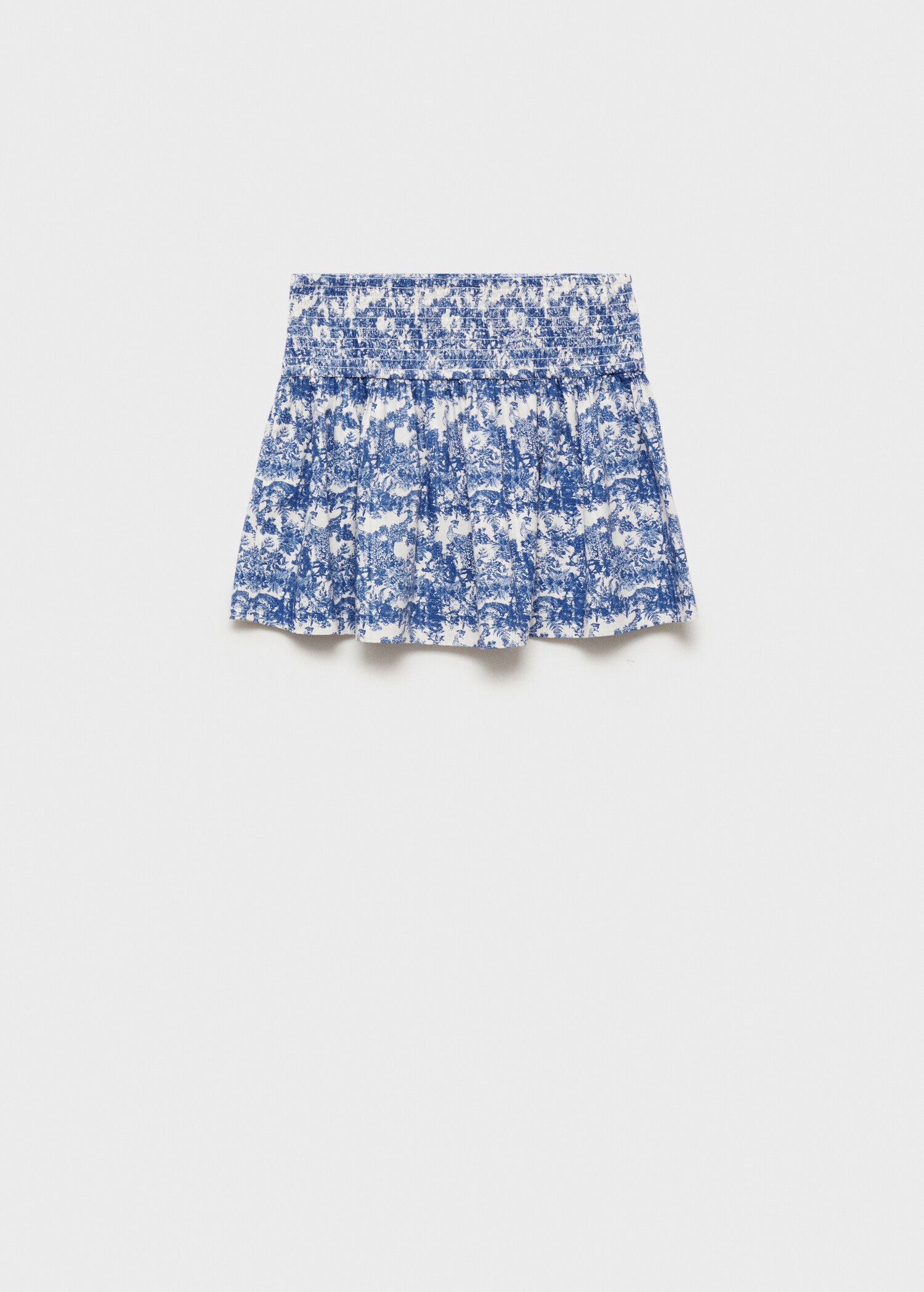 Printed pleated skirt - Reverse of the article