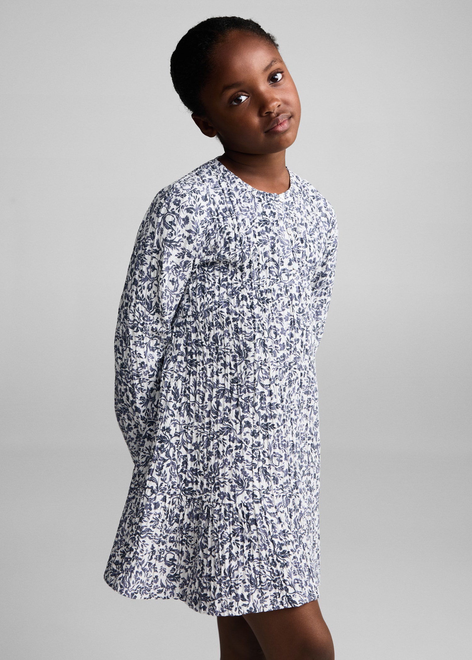 Vestito plissettato floreale Bambina MANGO OUTLET Italia