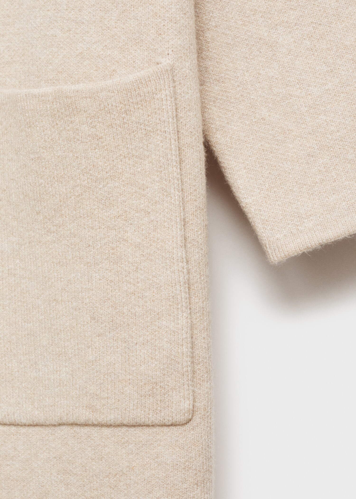 Gebreide oversized jas met zakken - Detail van het artikel 0