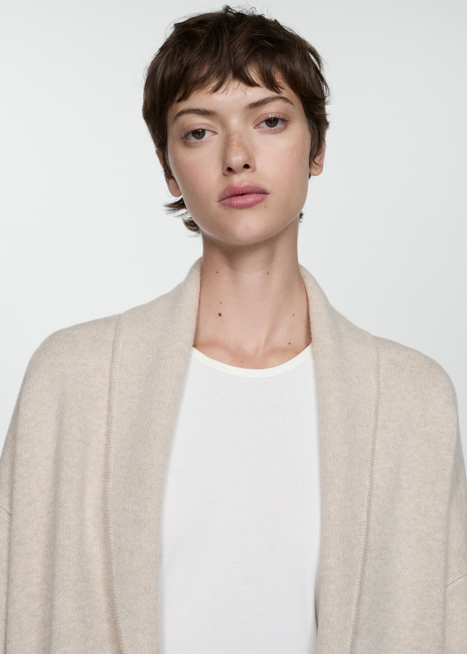 Gebreide oversized jas met zakken - Detail van het artikel 1